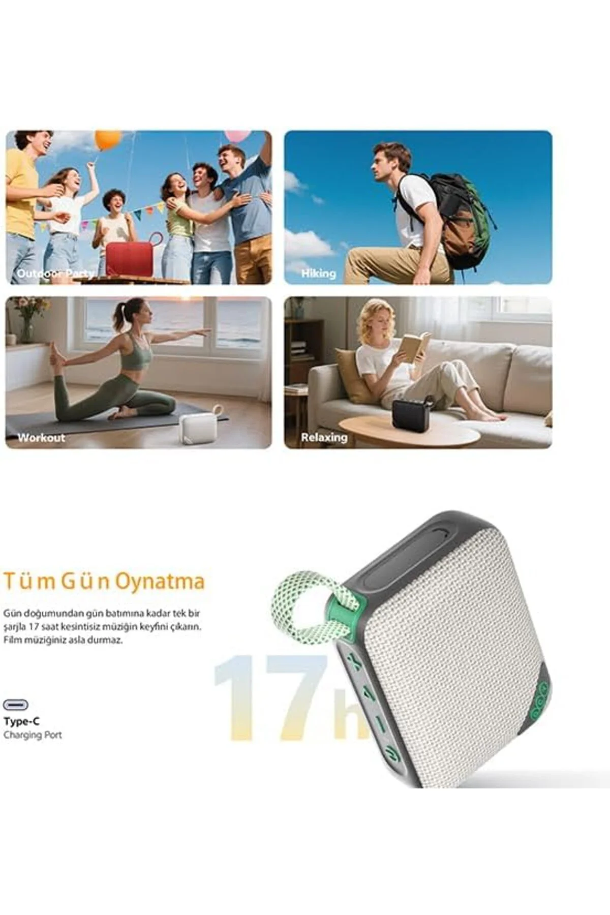 TTKTEKNOLOJİ QCY SP2 RGB Bluetooth Hoparlör Siyah TTKTEKNOLOJİ 39