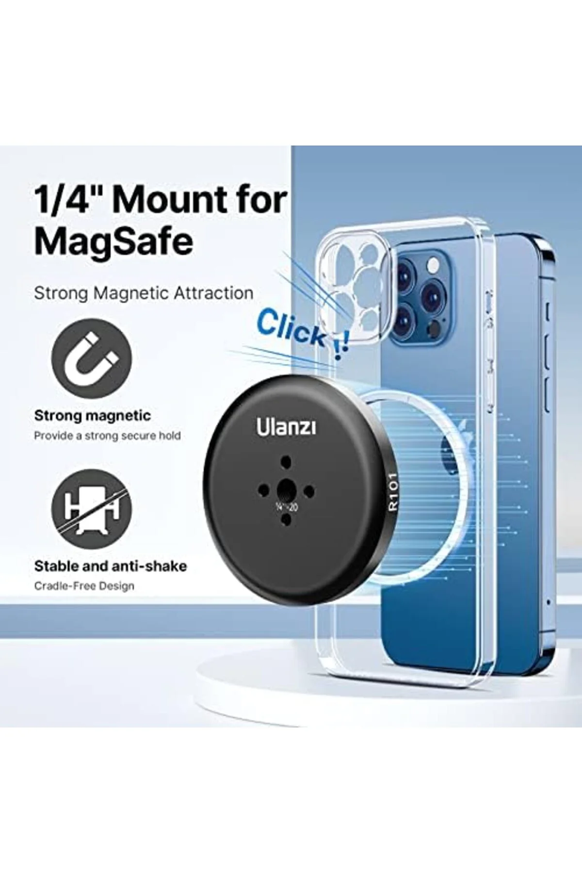 TTKTEKNOLOJİ R101 1/4 MagSafe Manyetik Montaj Parçası TTKTEKNOLOJ