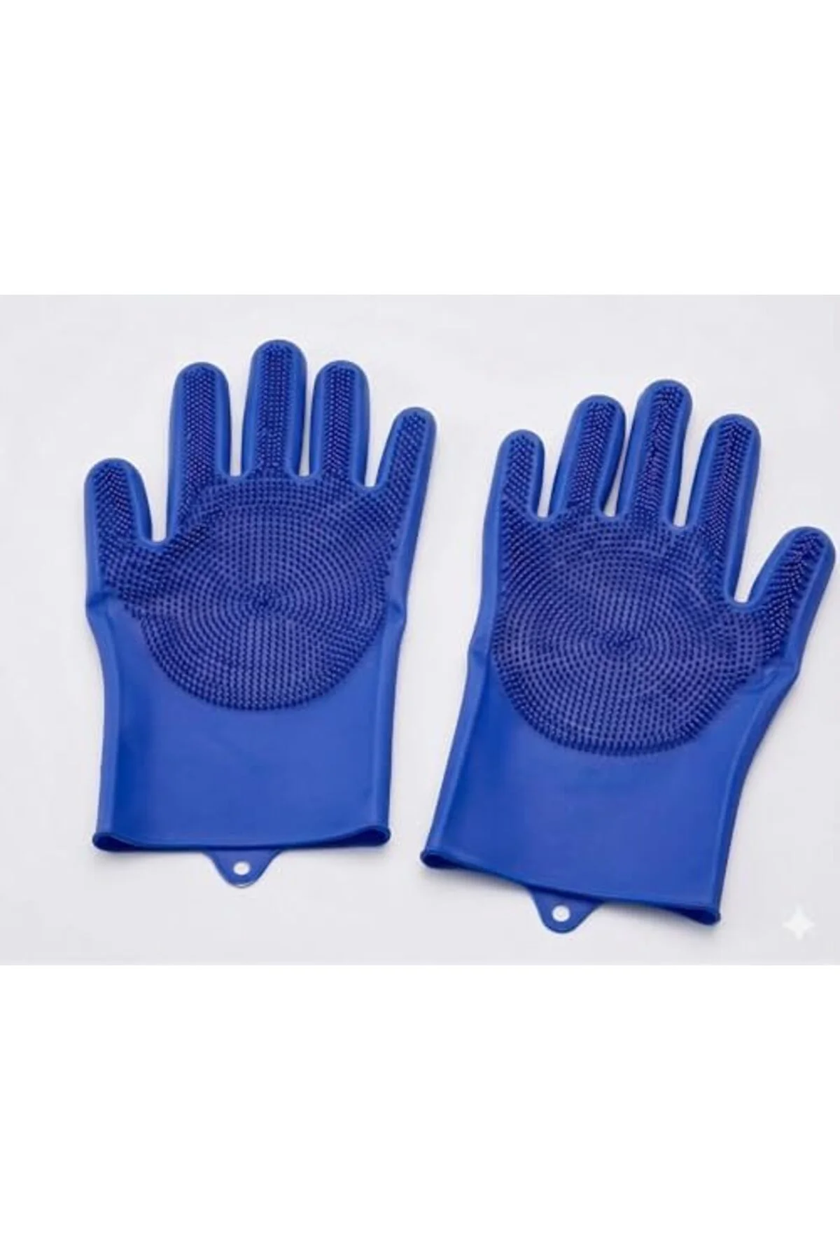 TTKTEKNOLOJİ Renkli Silikon Tırtırlı Bulaşık Eldiveni, 2'li Set, 