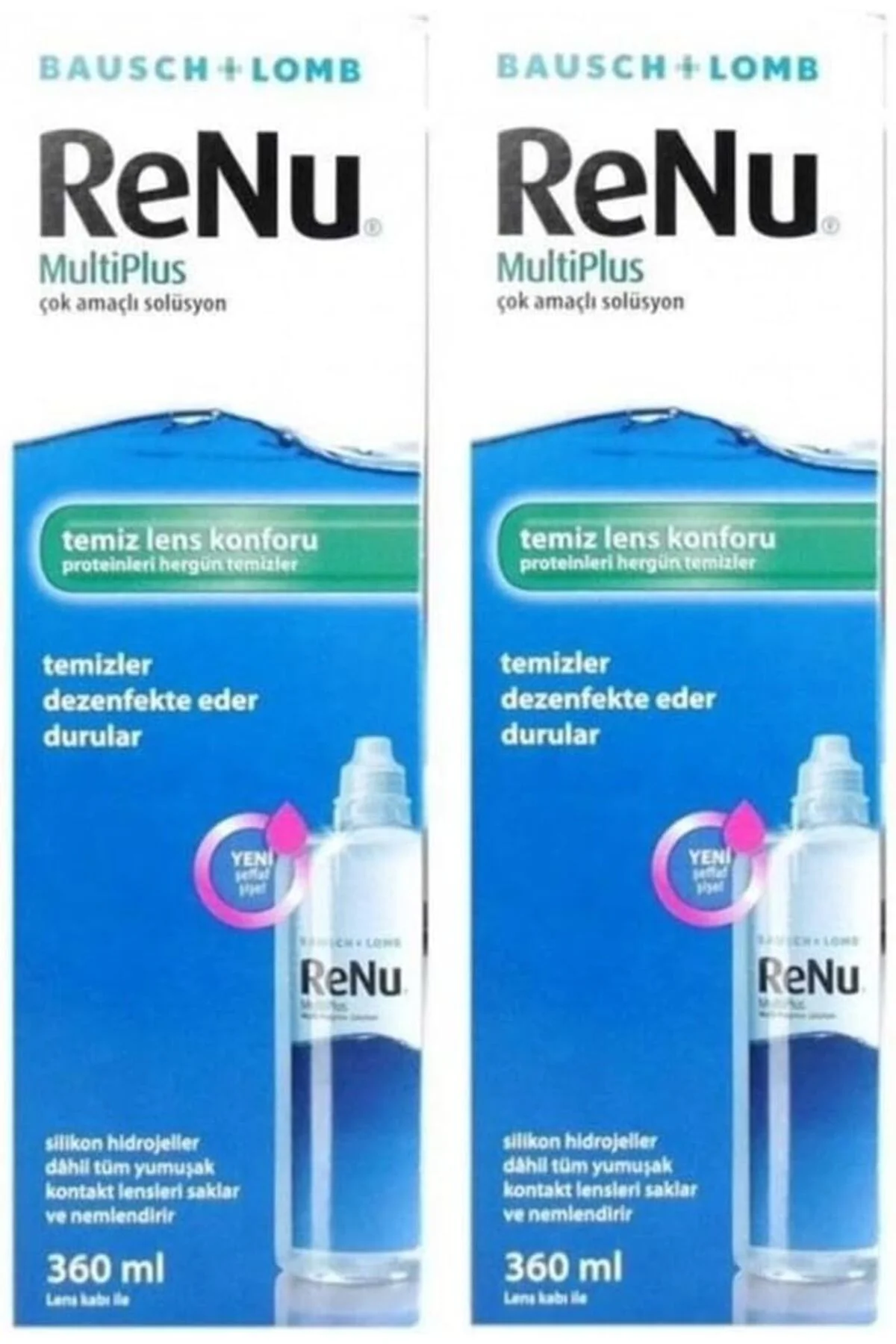 TTKTEKNOLOJİ Renu Multiplus Lens Solüsyonu 360 Ml 2 Kutu P08405 T