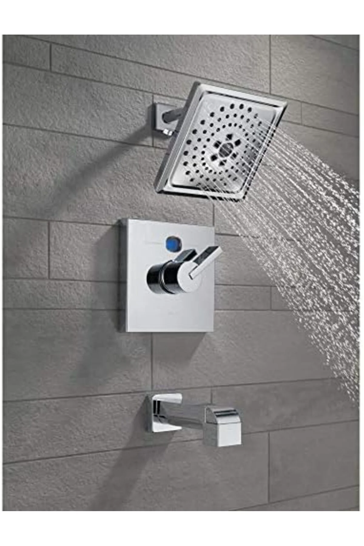 TTKTEKNOLOJİ RP75435 Ara Küvet Ağacı, Krom, 3,8 x 3,8 x 14,5 cm K