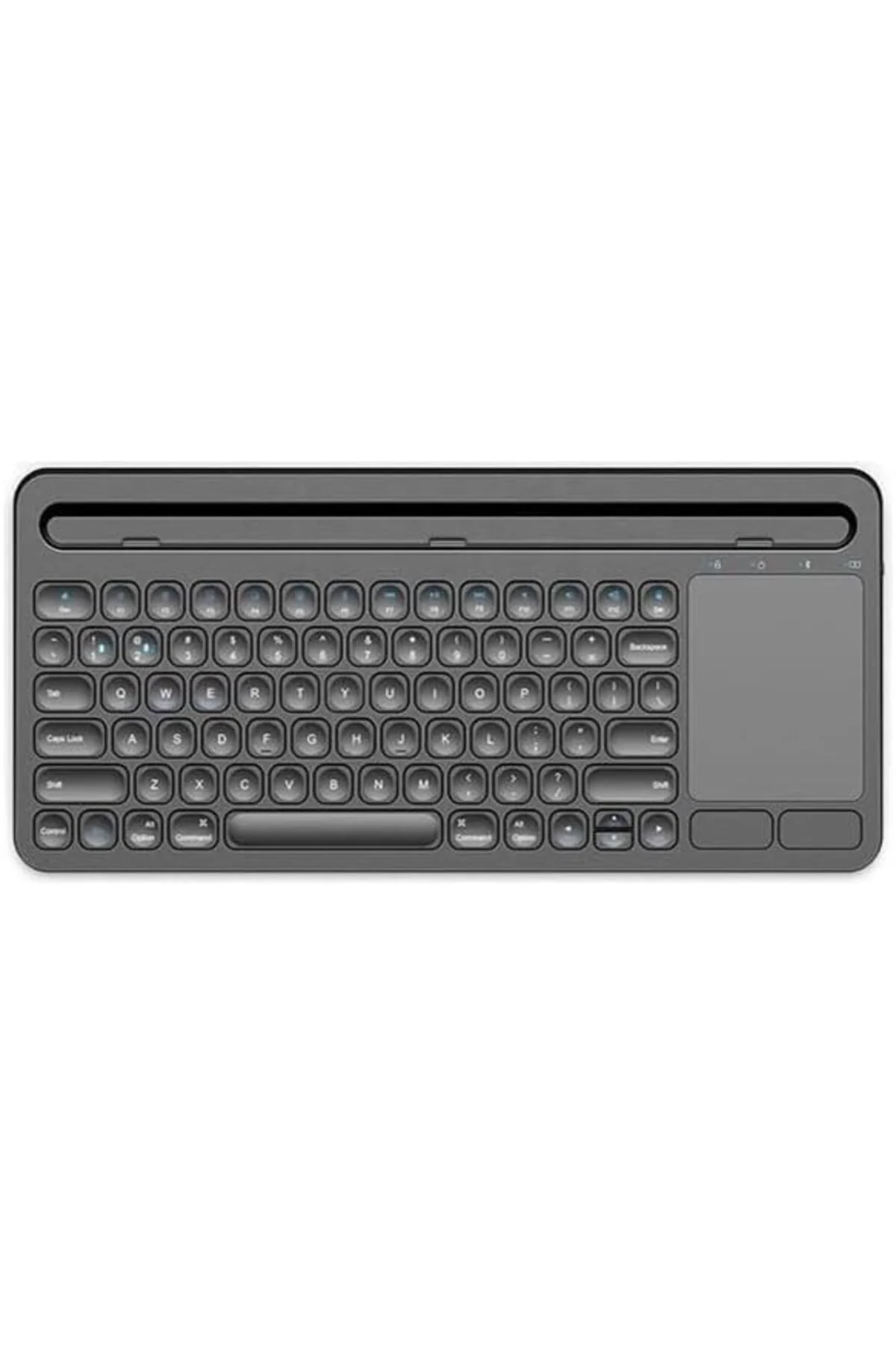 TTKTEKNOLOJİ Şarjlı Bluetooth TouchPad Klavye Dual Bağlantı Galax
