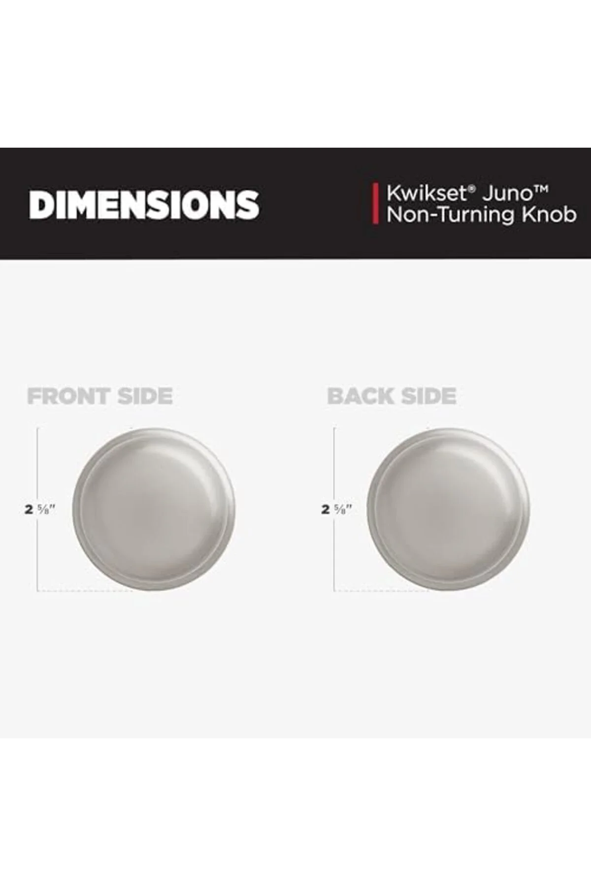 TTKTEKNOLOJİ (Satin Nickel) - Juno -Dummy Knob in Satin Nickel KR
