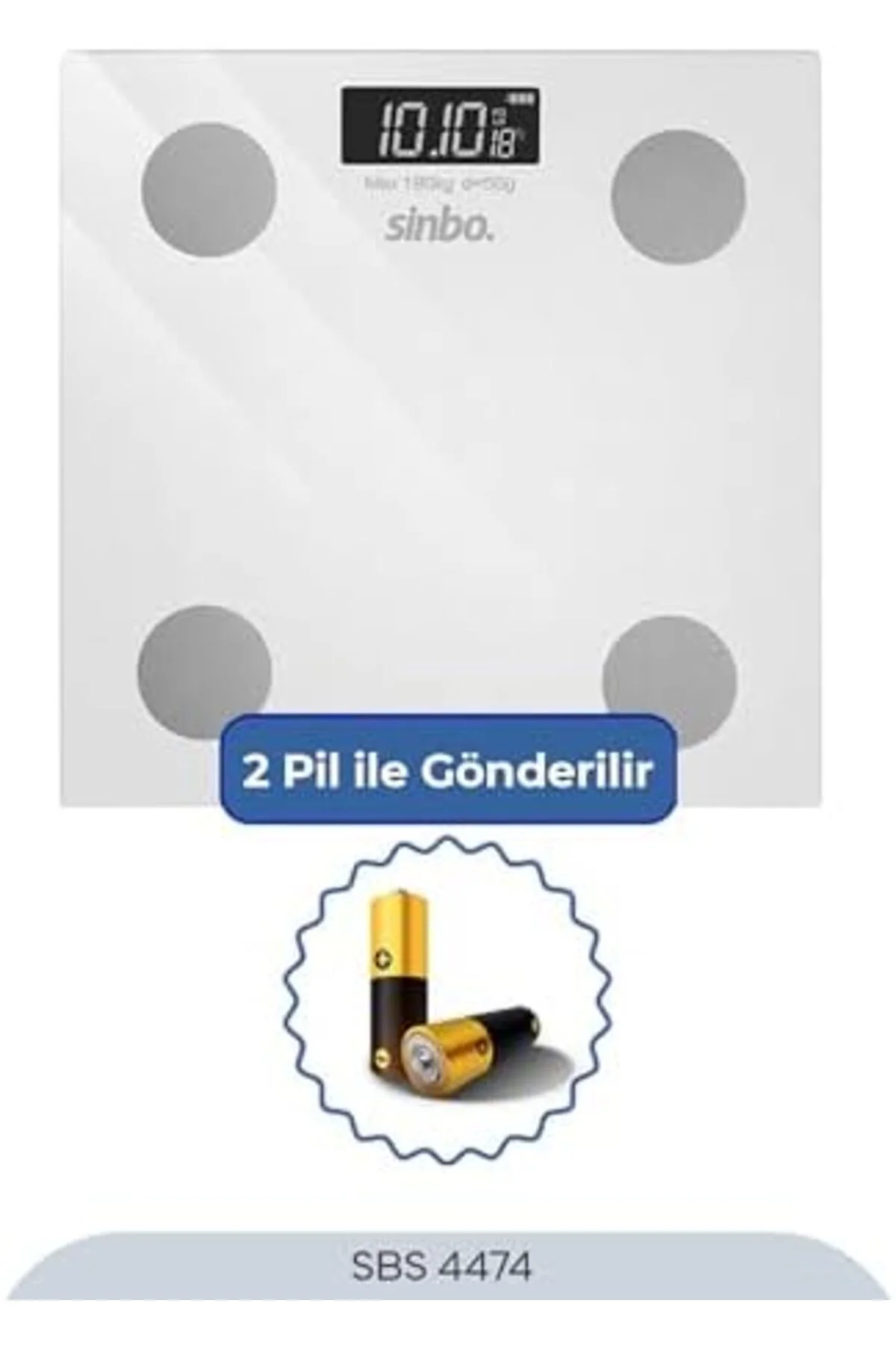 TTKTEKNOLOJİ SBS-4474 Akıllı Bluetooth Tartı, 180 kg Kapasiteli, 