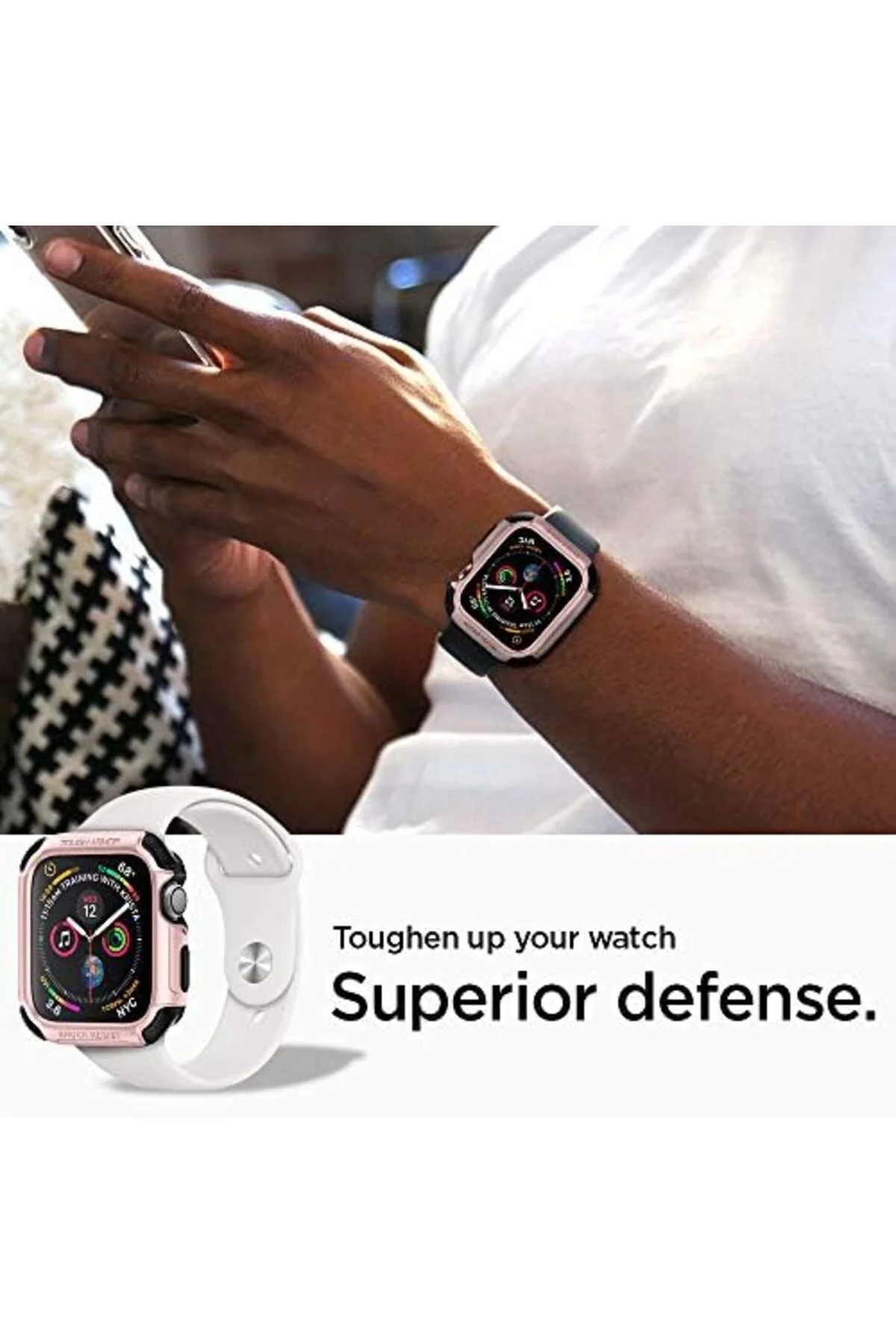 TTKTEKNOLOJİ Seri 6/SE/5/4 (44mm) ile Uyumlu Kılıf Tough Armor / 