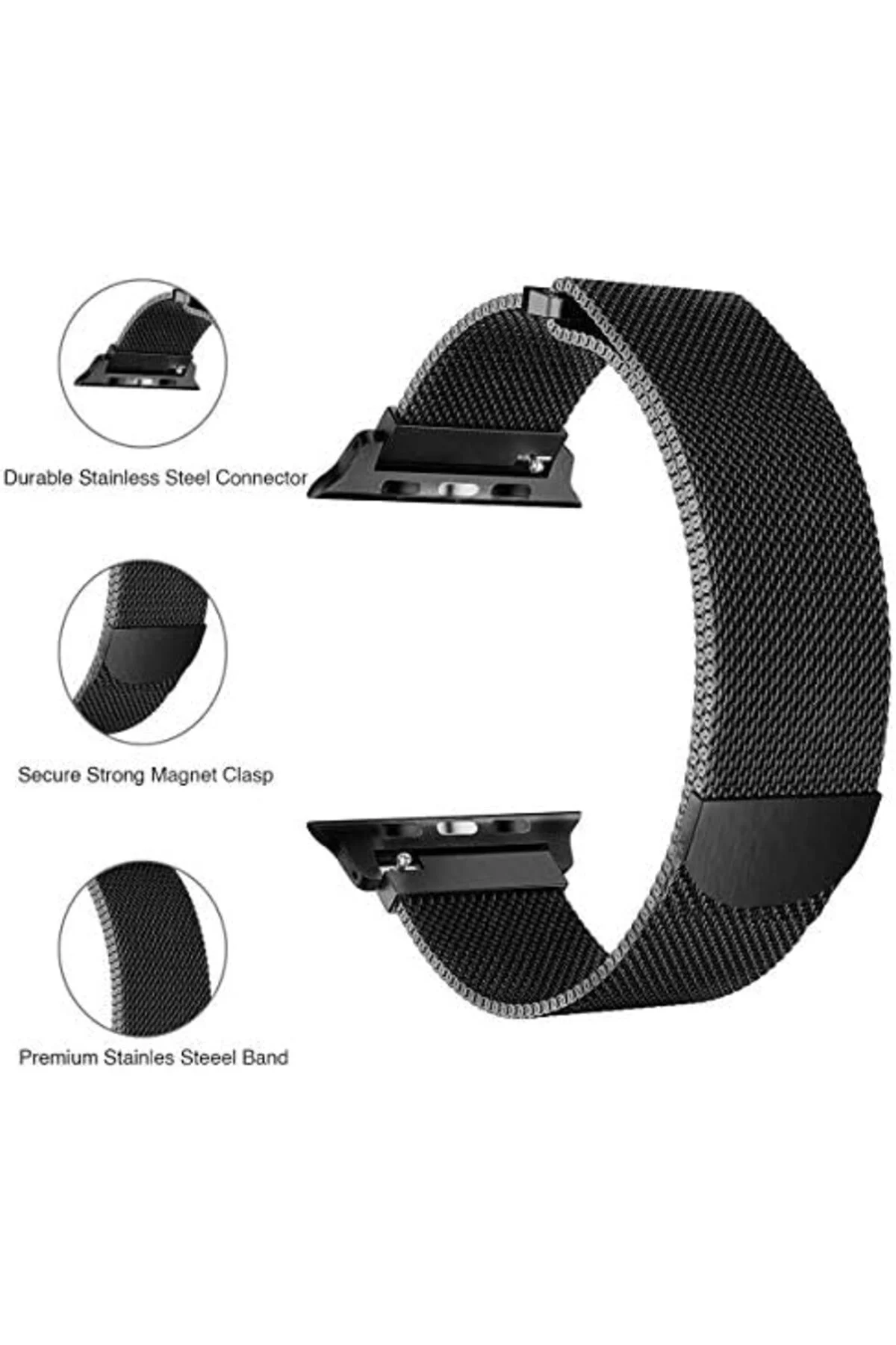 TTKTEKNOLOJİ Series 8 41mm için Kordon Luxe Metal Twist Gümüş [ S