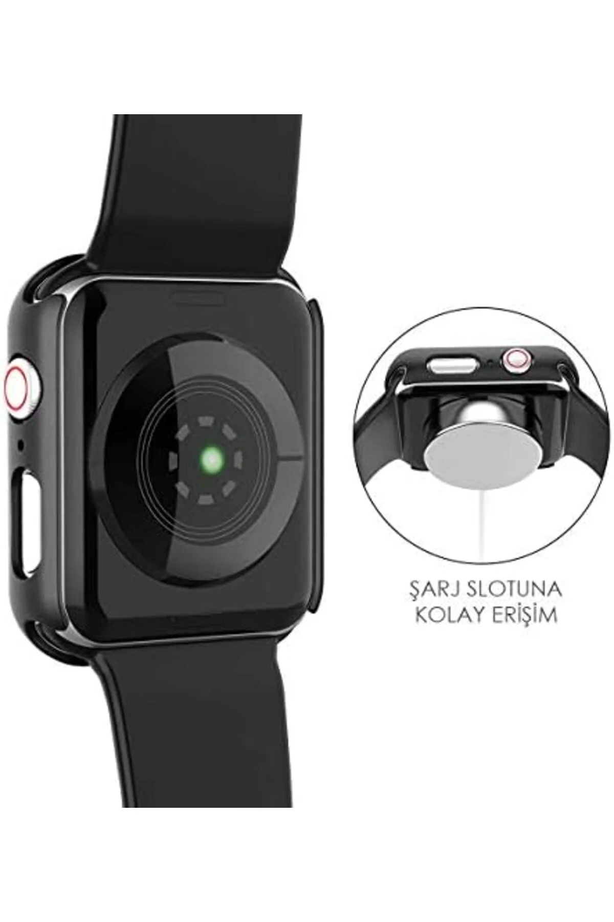 TTKTEKNOLOJİ Series 4 44mm için Kılıf Premium Slim WatchBand [ Se