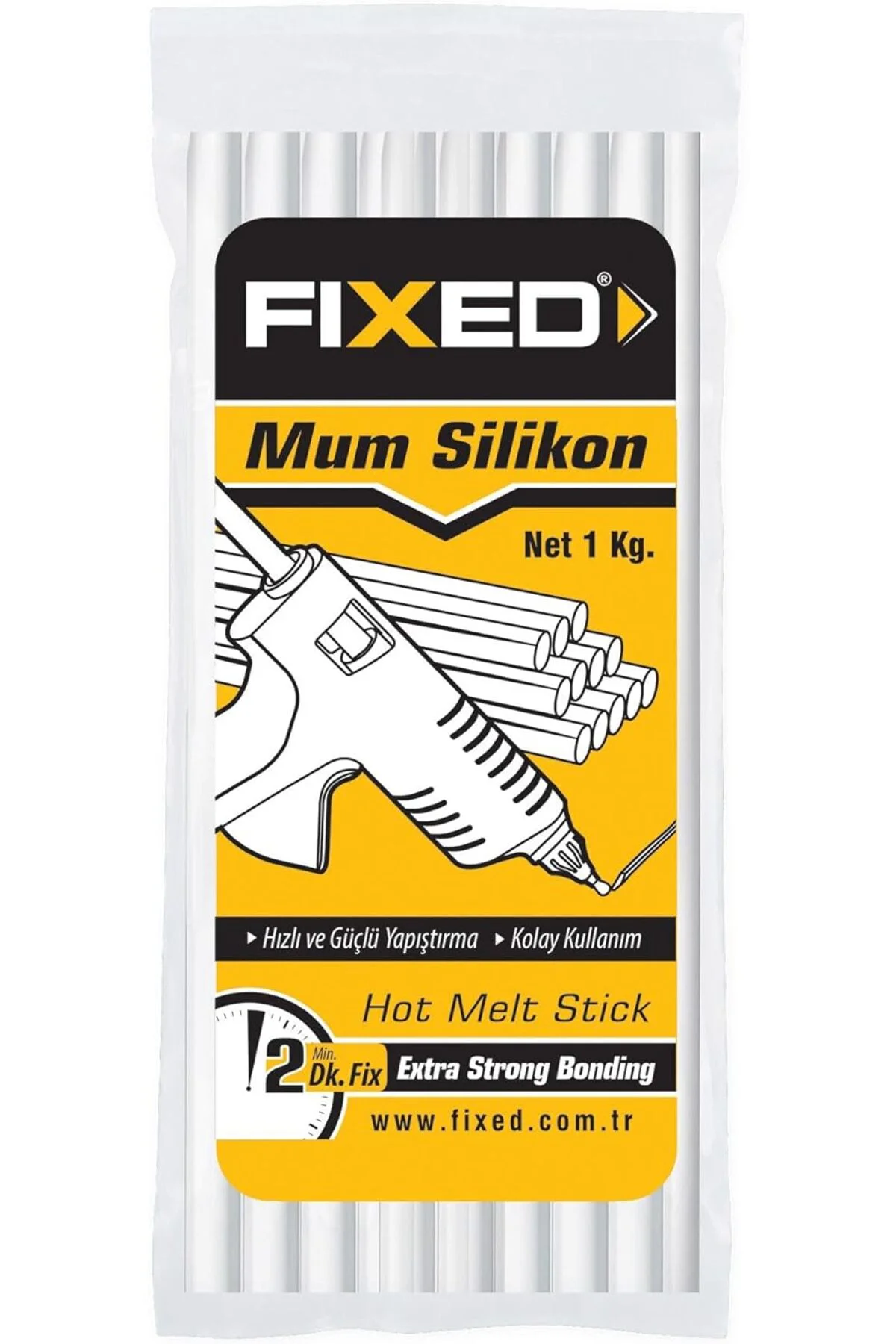 TTKTEKNOLOJİ Silikon Mum Çubukları, Kalın, 11.2mm Çap, 1kg Poşet 