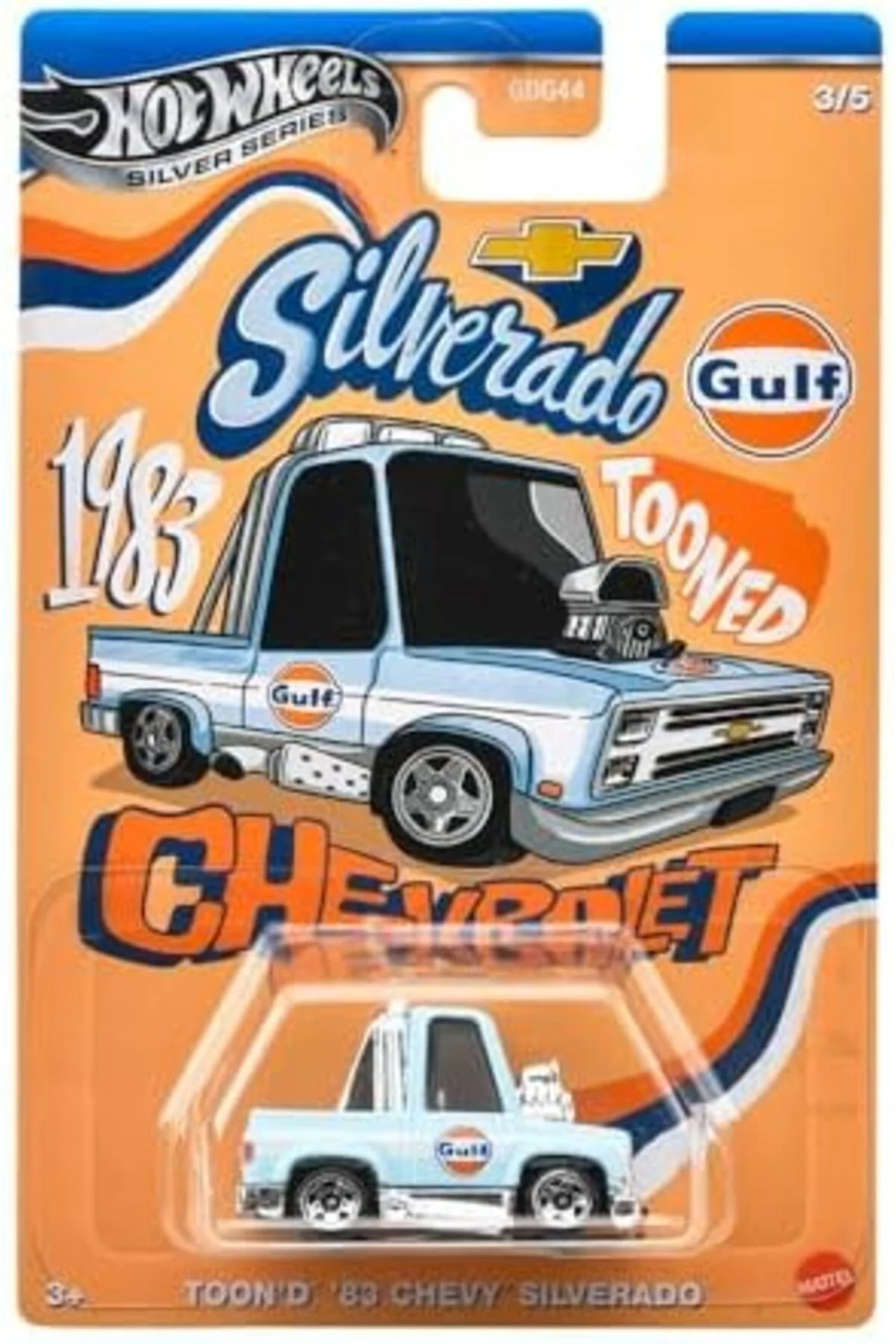 TTKTEKNOLOJİ Silver Series Tooned Gulf - Toon'd 83 Chevy Silverad