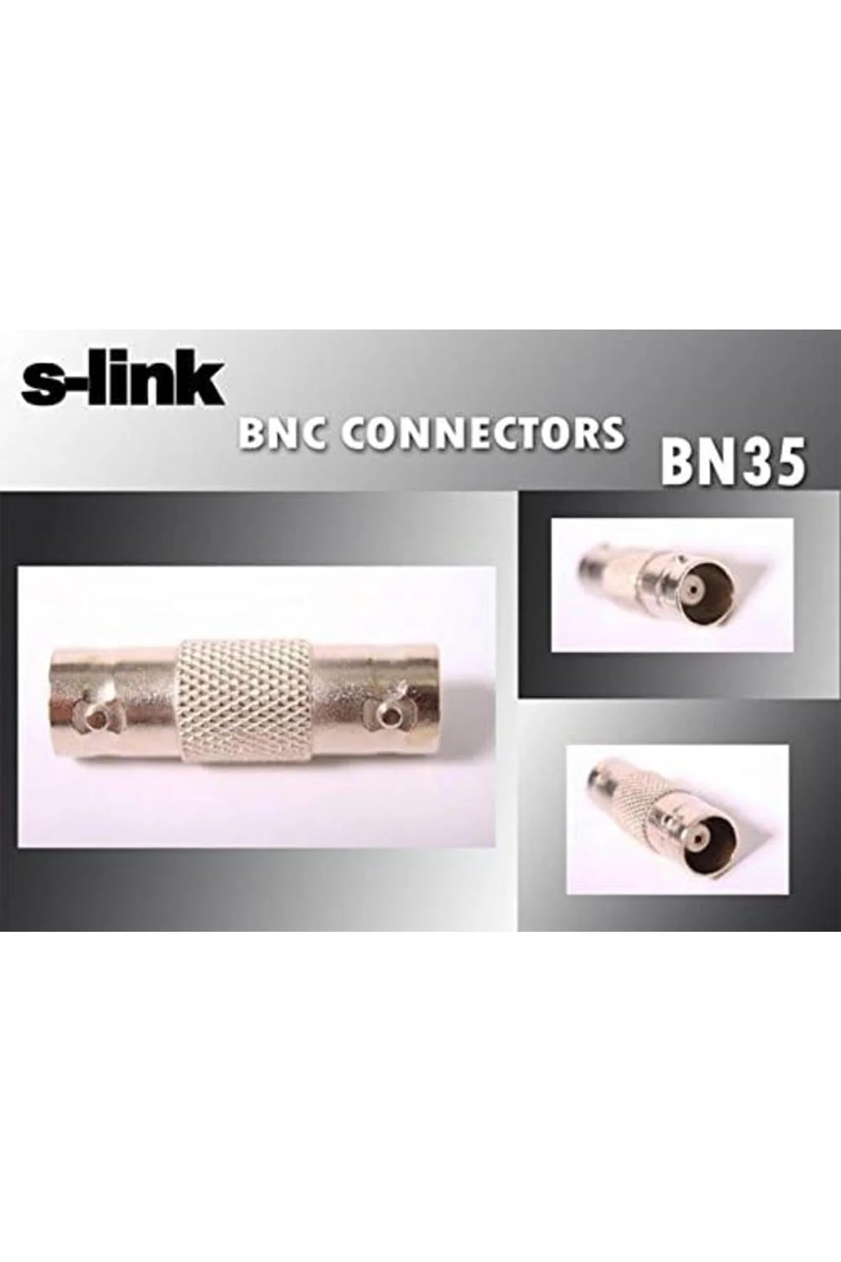 TTKTEKNOLOJİ SL-BN35 BNC M To RAC F Ara 50 Li Paket Connector TTK