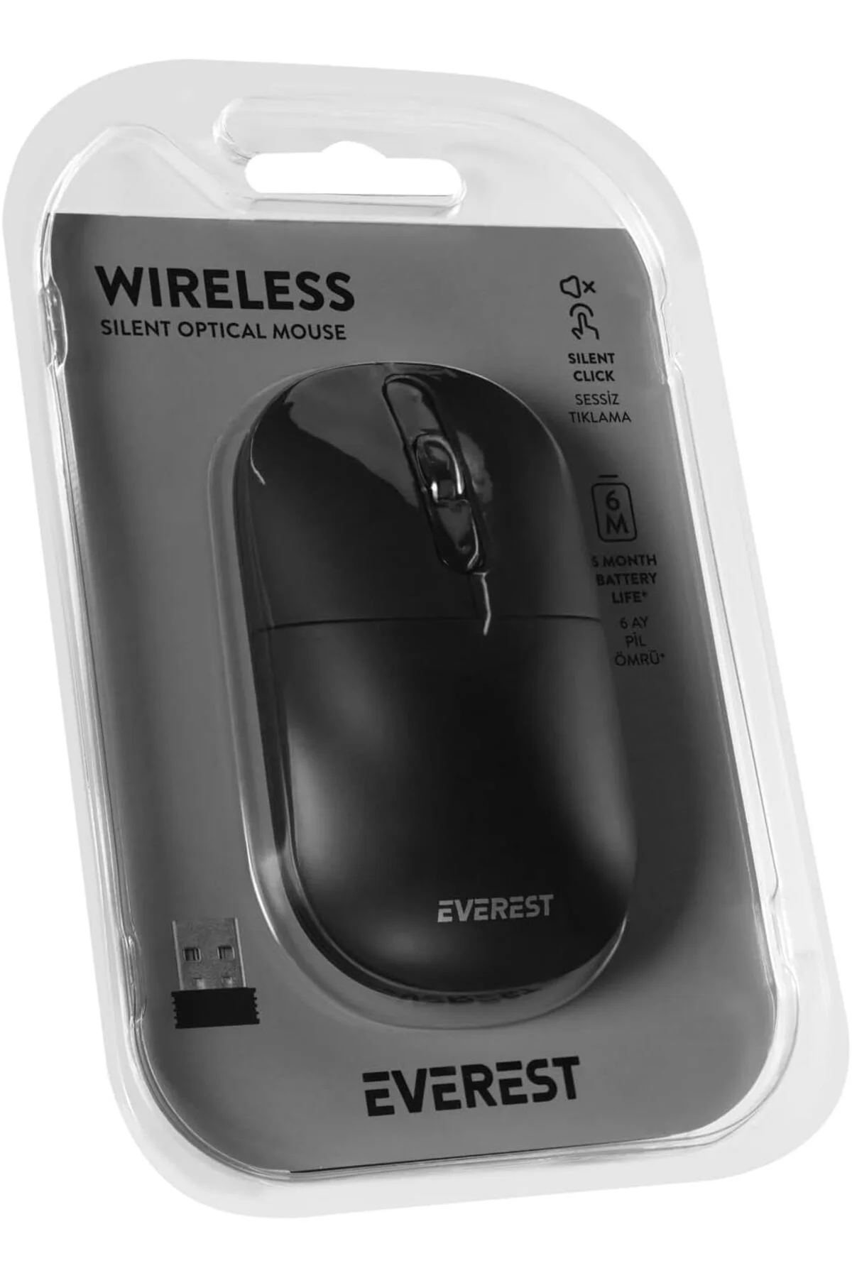 TTKTEKNOLOJİ SMW-384 Usb Siyah 2.4Ghz Kablosuz Mouse TTKTEKNOLOJİ