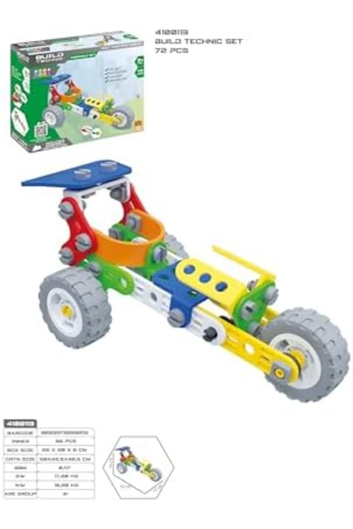 TTKTEKNOLOJİ Sök Tak Araçlar - Buggy (72 Parça) TTKTEKNOLOJİ 3955