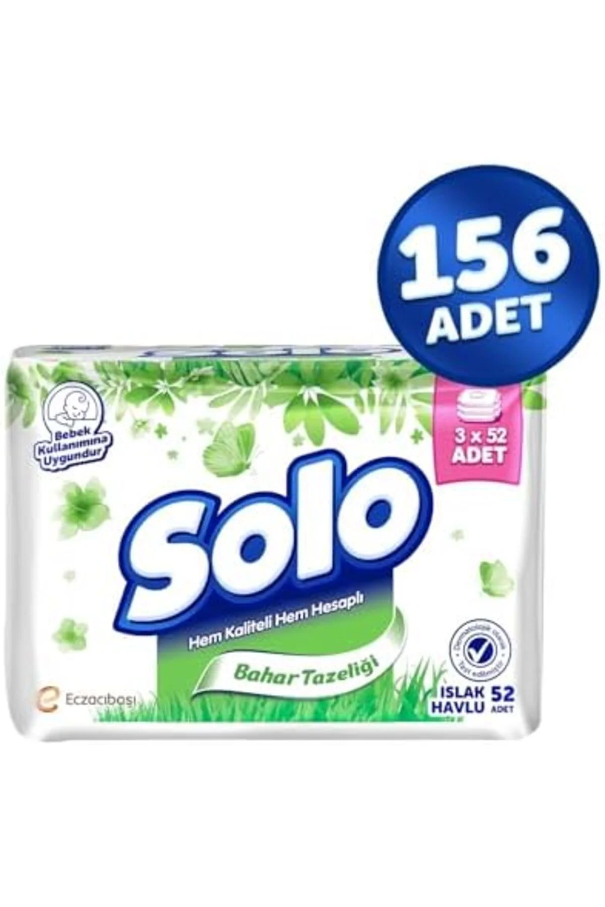 TTKTEKNOLOJİ Solo Islak Havlu 3*52 Yaprak KRK 395519 TTKTEKNOLOJİ Solo Islak Havlu 3*52 Yaprak KRK 395519