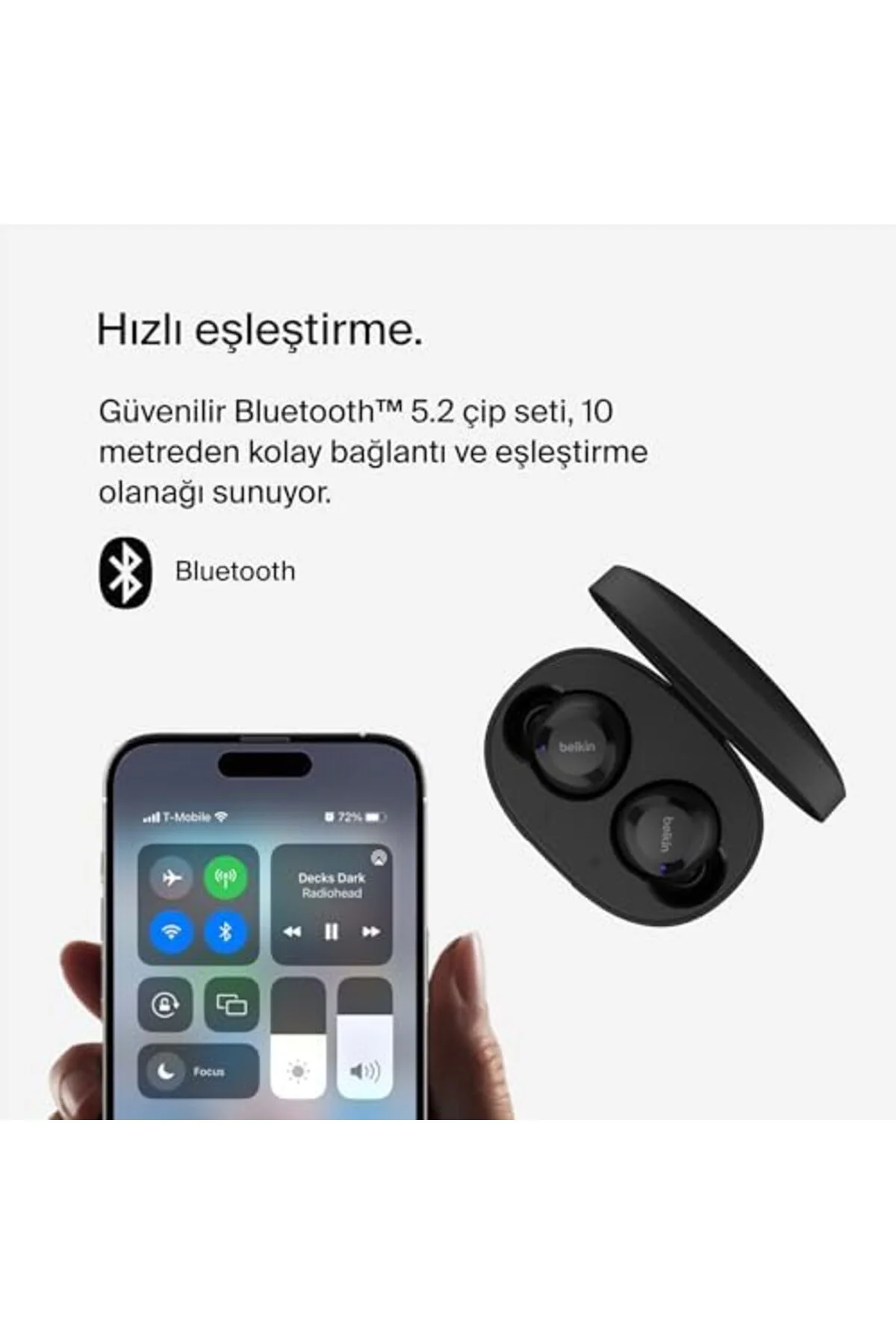 TTKTEKNOLOJİ SOUNDFORM Bolt, Gerçek Kablosuz Kulaklıklar, Kablosu