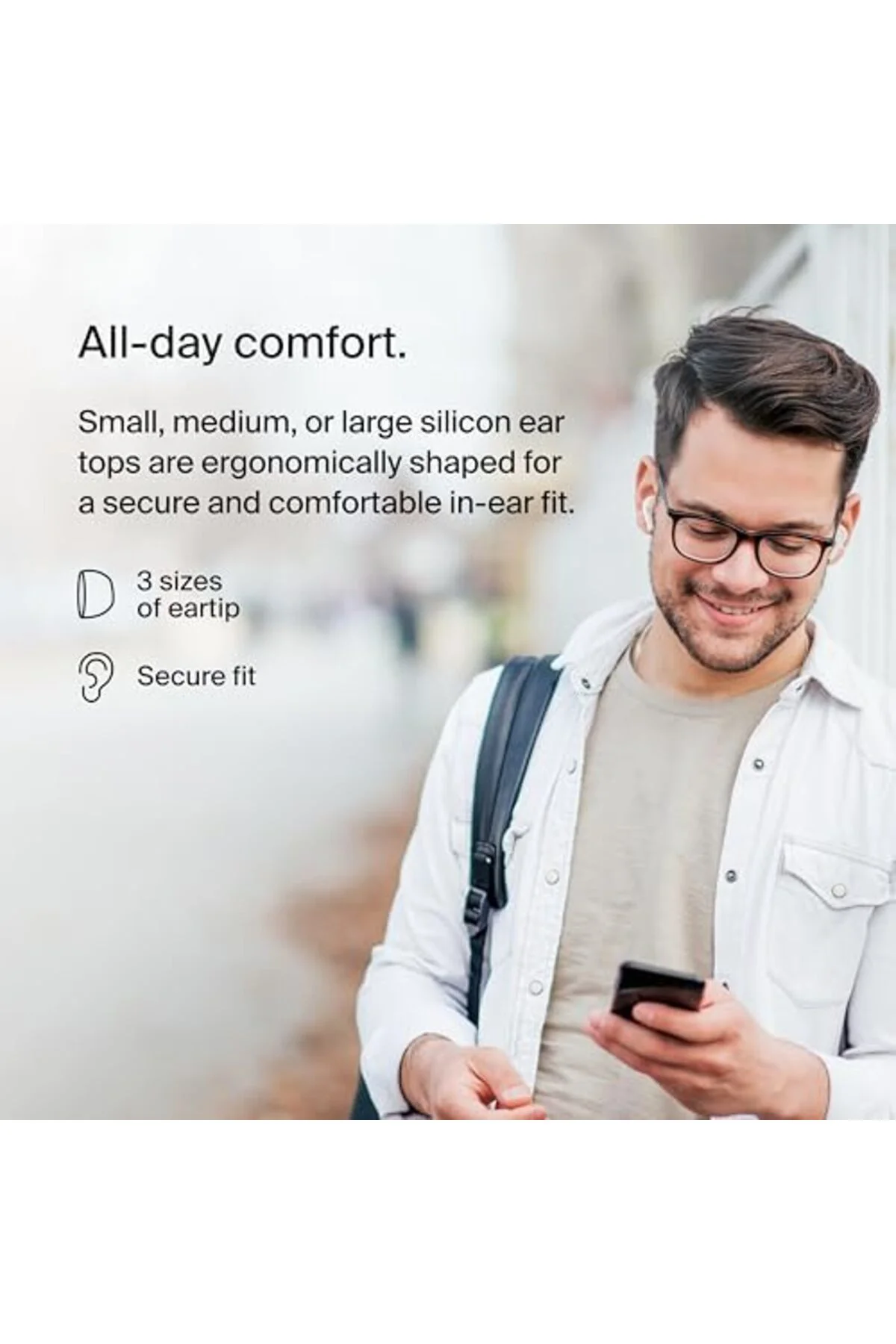 TTKTEKNOLOJİ Soundform Motion Kablosuz Bluetooth Kulaklık, Beyaz 