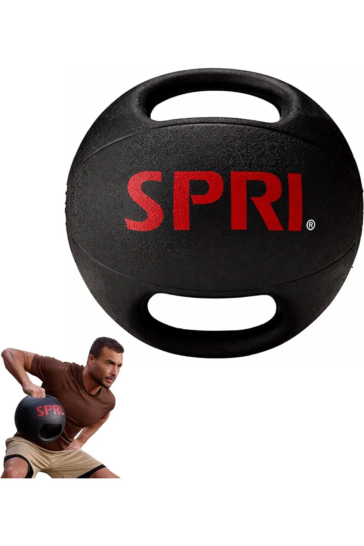 TTKTEKNOLOJİ SPRI Xerball Medicine Ball with Handles - Weighted B