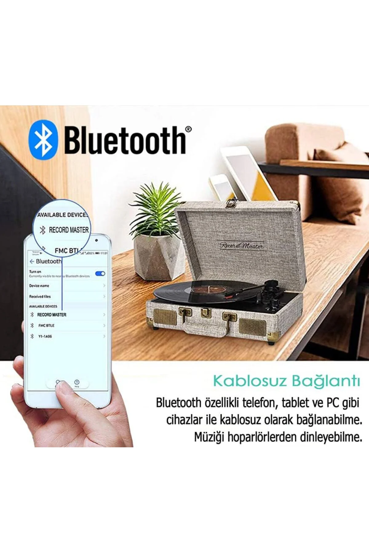 TTKTEKNOLOJİ St14012 Pikap - Bej (| - Şarj ve Bluetooth Özellikli