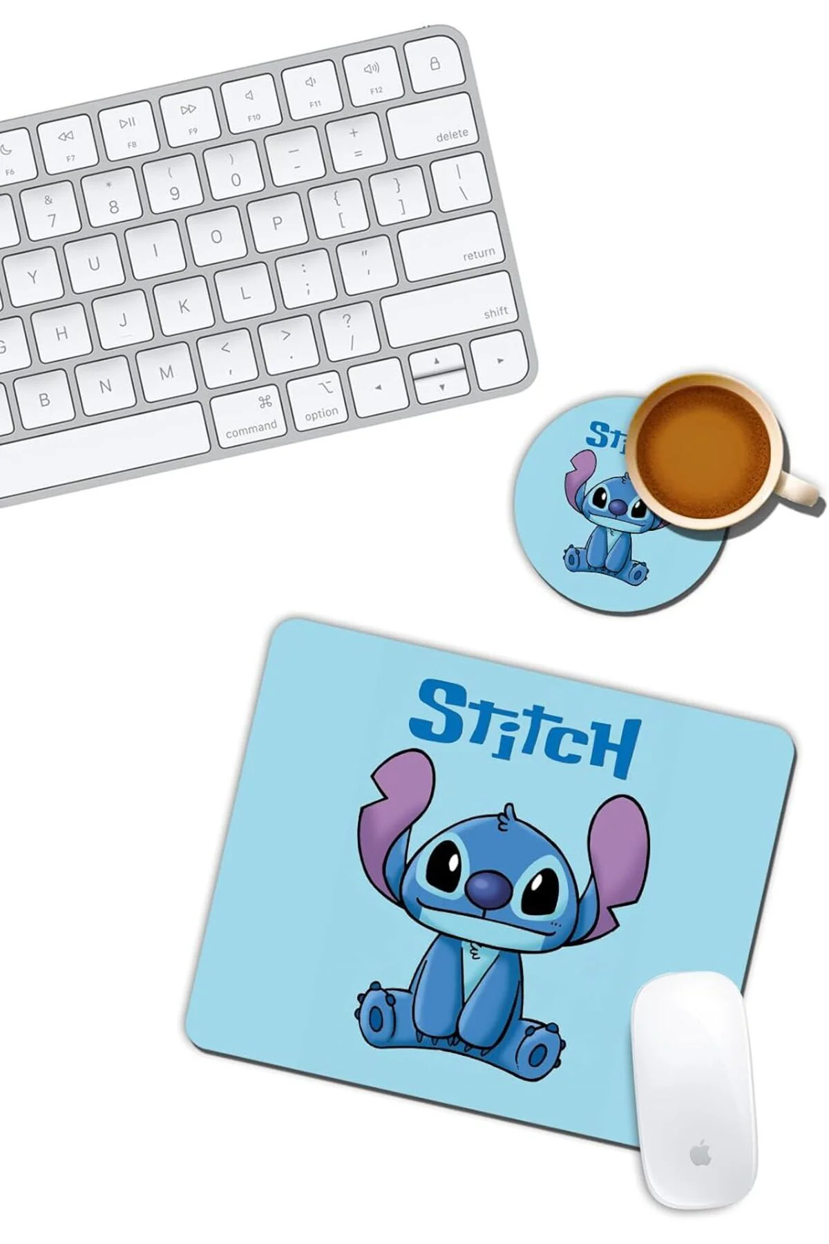 TTKTEKNOLOJİ Stitch Mouse Pad ve Bardak Altlığı Set TTKTEKNOLOJİ 