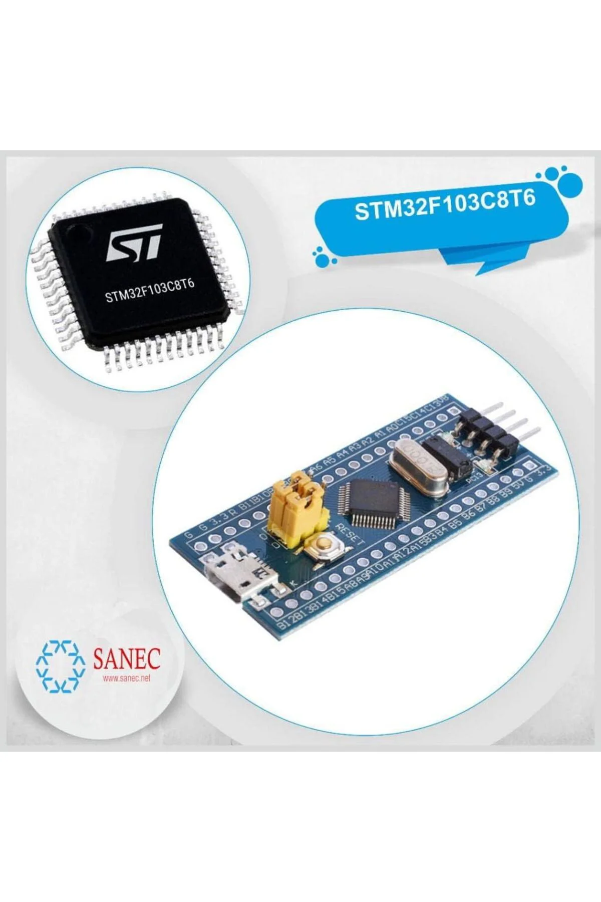 TTKTEKNOLOJİ STM32F103C8T6 Geliştirme Devre Kart Modülü TTKTEKNOL