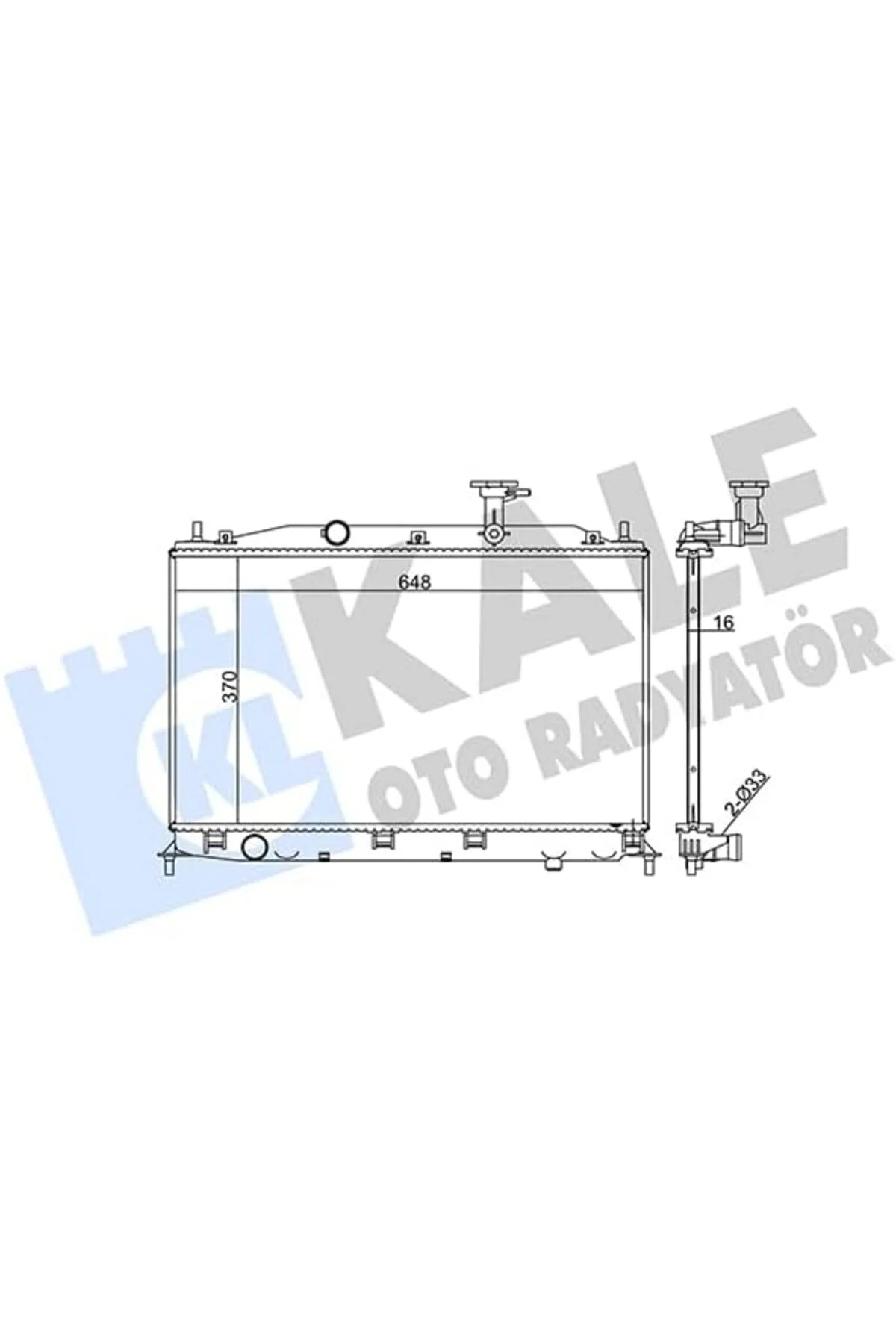 TTKTEKNOLOJİ Su Radyatörü Al/Pl/Brz Era 06, 1, 4-1, 6 KAL 358000 
