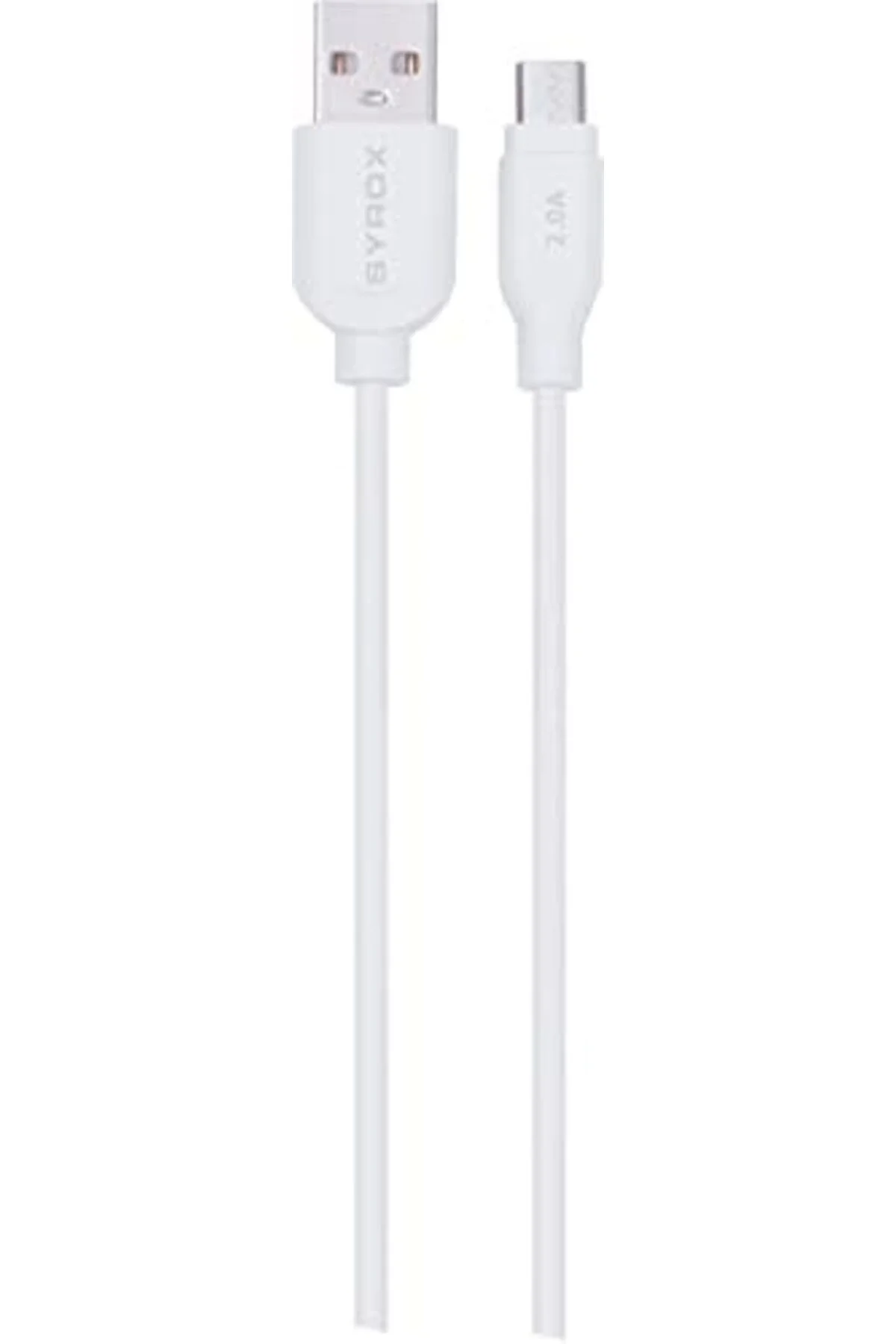 TTKTEKNOLOJİ SYROX C70 2.0 MAH S6/S7 1.2 MT Mikro Kablo, Beyaz TT