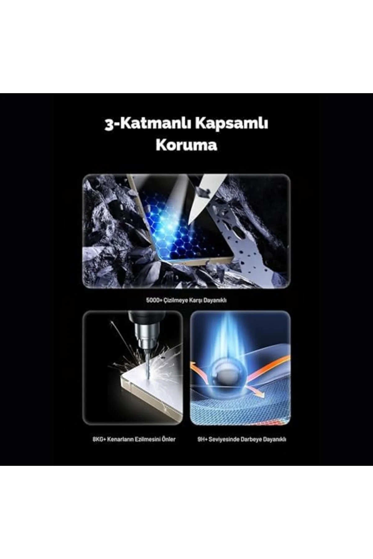 TTKTEKNOLOJİ Tam Kaplayan Hayalet Parmak İzi Bırakmayan Safir Ekr TTKTEKNOLOJİ Tam Kaplayan Hayalet Parmak İzi Bırakmayan Safir Ekr