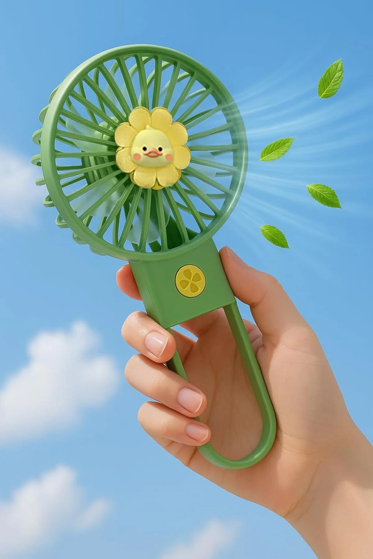 TTKTEKNOLOJİ Taşınabilir Mini USB Fan Led Işıklı Masa Üstü 3 Kade
