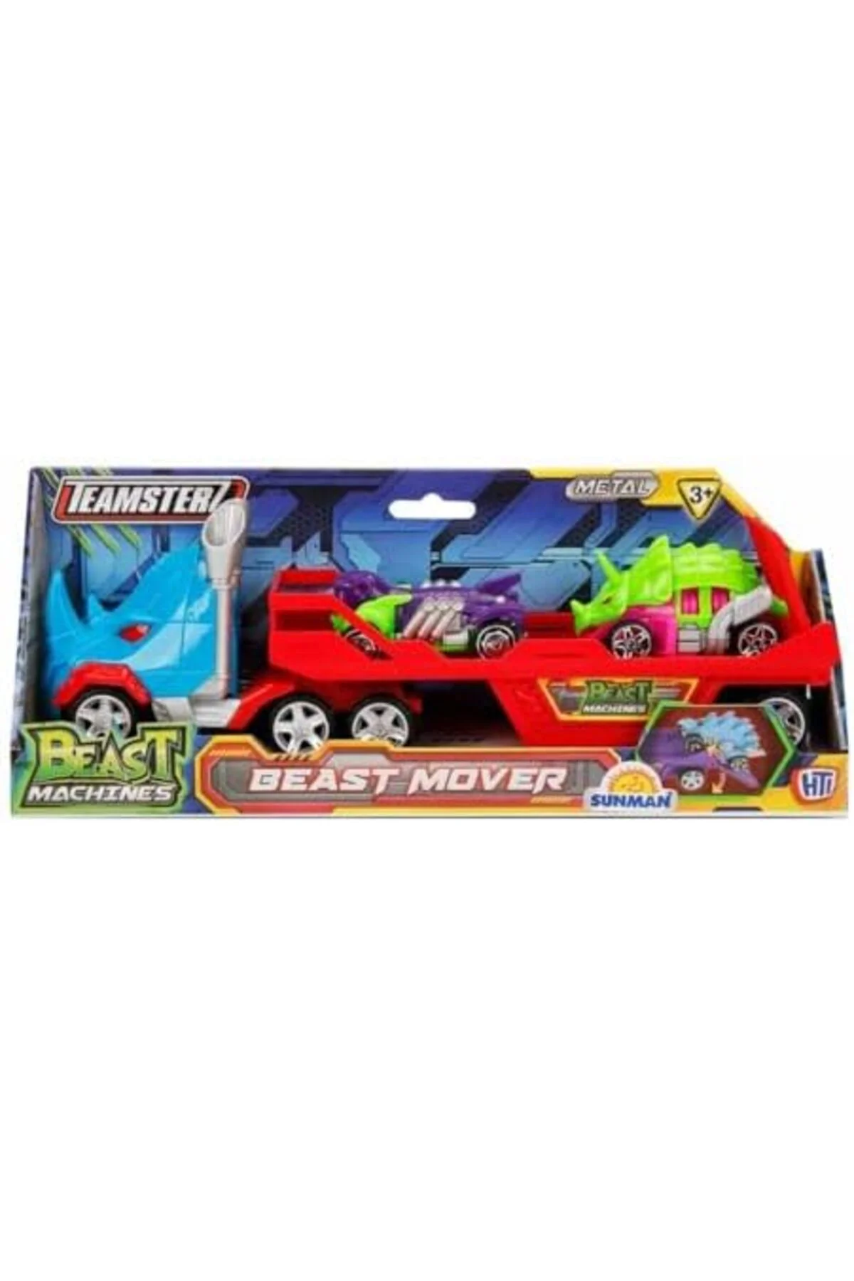 TTKTEKNOLOJİ Teamsterz Beast Mover Oyun Seti - Mavi Dino TTKTEKNO