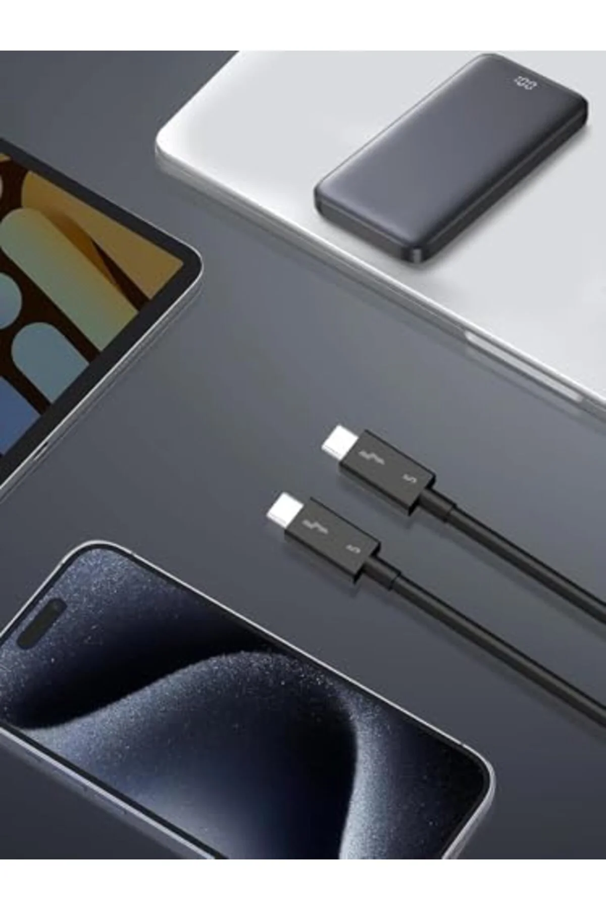 TTKTEKNOLOJİ Thunderbolt 5.0 Type-C Kablo – 240W PD Hızlı Şarj, 1 TTKTEKNOLOJİ Thunderbolt 5.0 Type-C Kablo – 240W PD Hızlı Şarj, 1