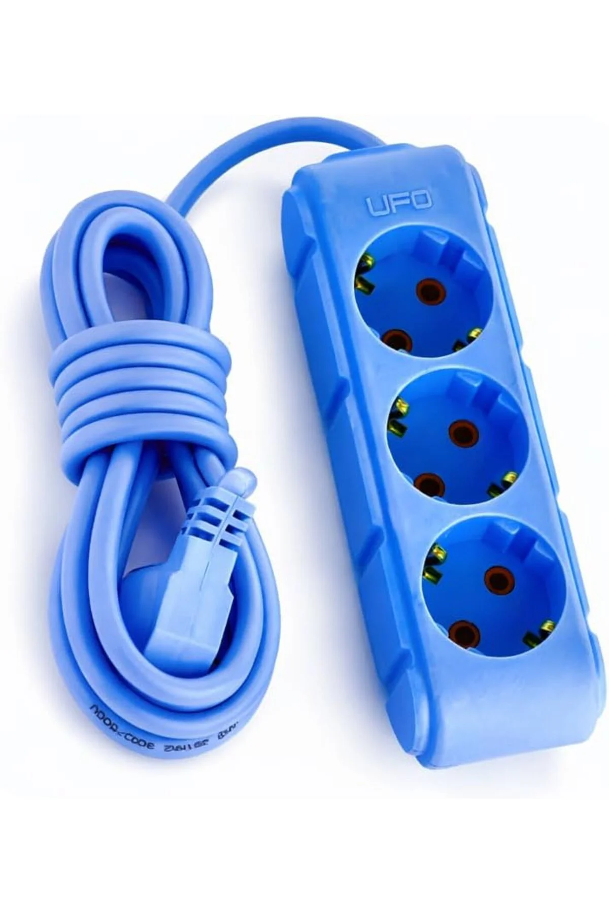 TTKTEKNOLOJİ UFO 3lü 3 Metre Topraklı Grup Priz, 16A 250V, Üçlü U