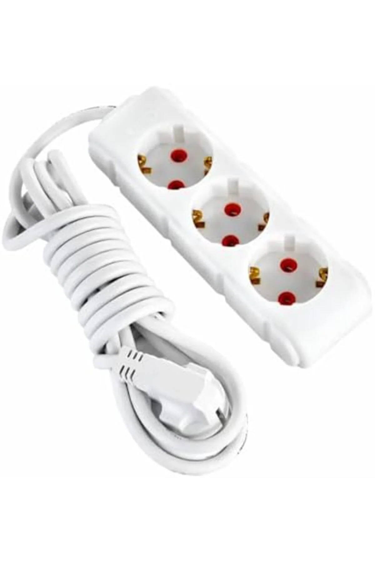 TTKTEKNOLOJİ UFO 3lü 5 Metre Kablolu Topraklı Grup Priz, 16A 250V