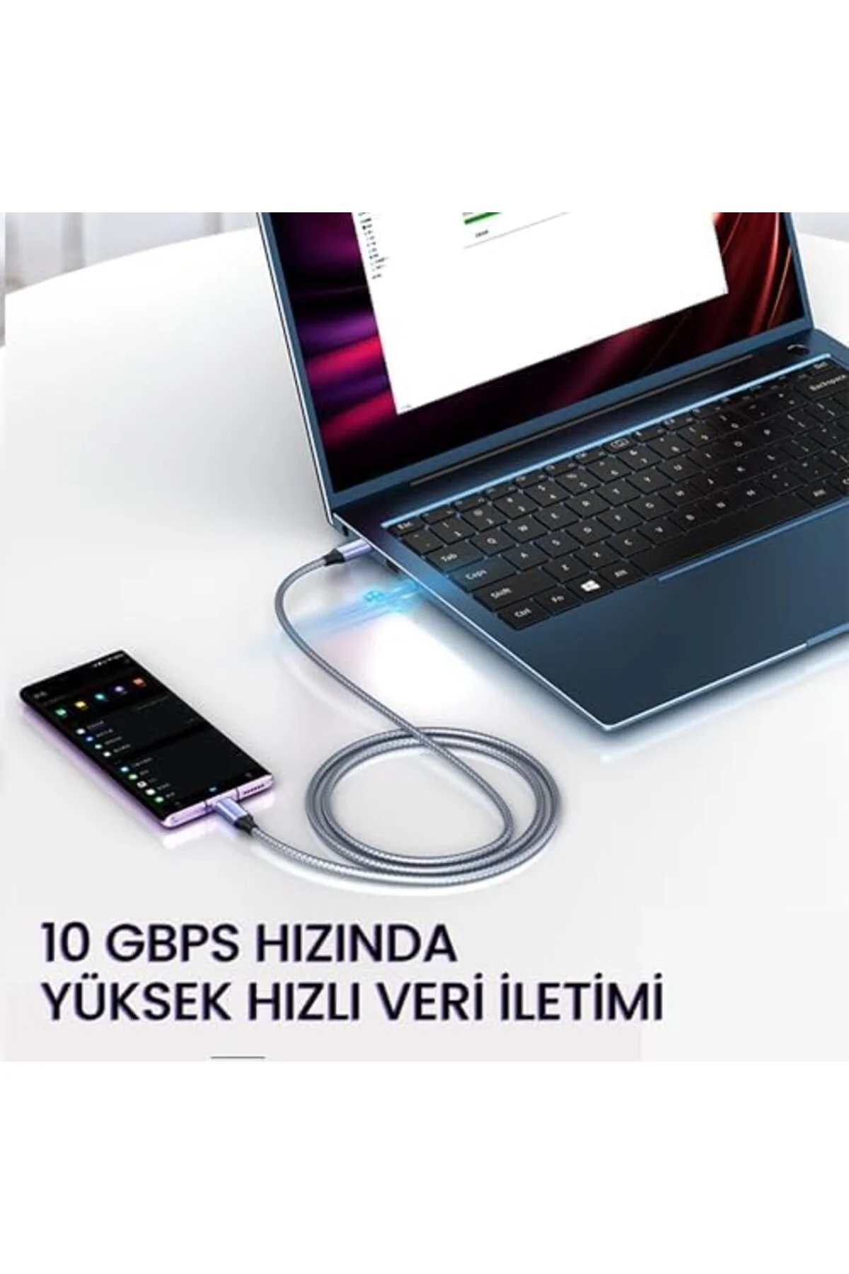 TTKTEKNOLOJİ USB 3.1 Type-C PD 100W 5A 10Gbps 4K 60Hz Destekli Ka