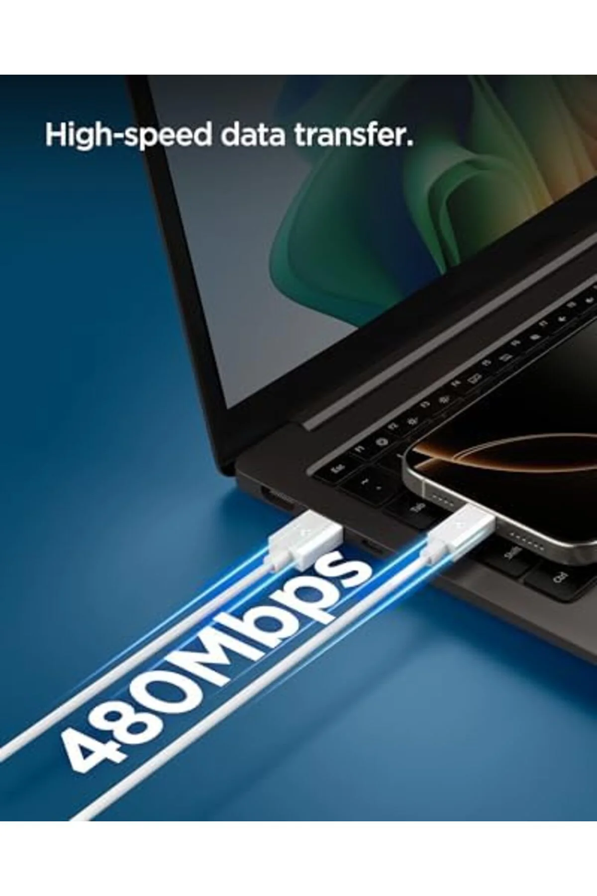 TTKTEKNOLOJİ USB-A to USB-C 1 Metre Kablo 60W Güç/Hızlı Şarj / 48