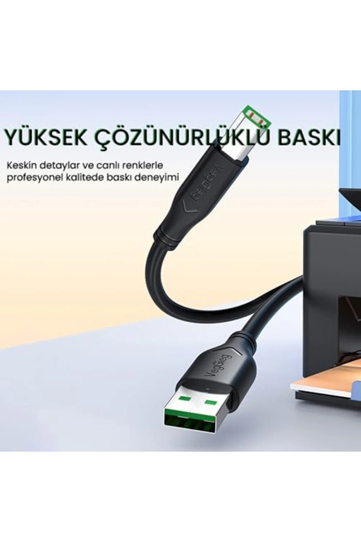 TTKTEKNOLOJİ USB B Printer Tarayıcı Yazıcı Data Kablosu 3 Metre T