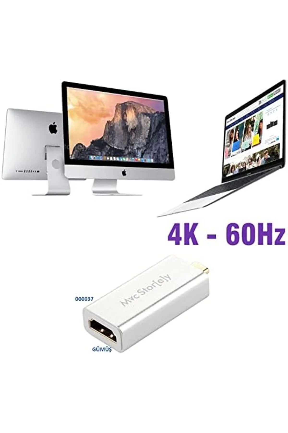 TTKTEKNOLOJİ USB-C HDMI Dönüştürücü | 4K 60Hz Görüntü Aktarımı | 