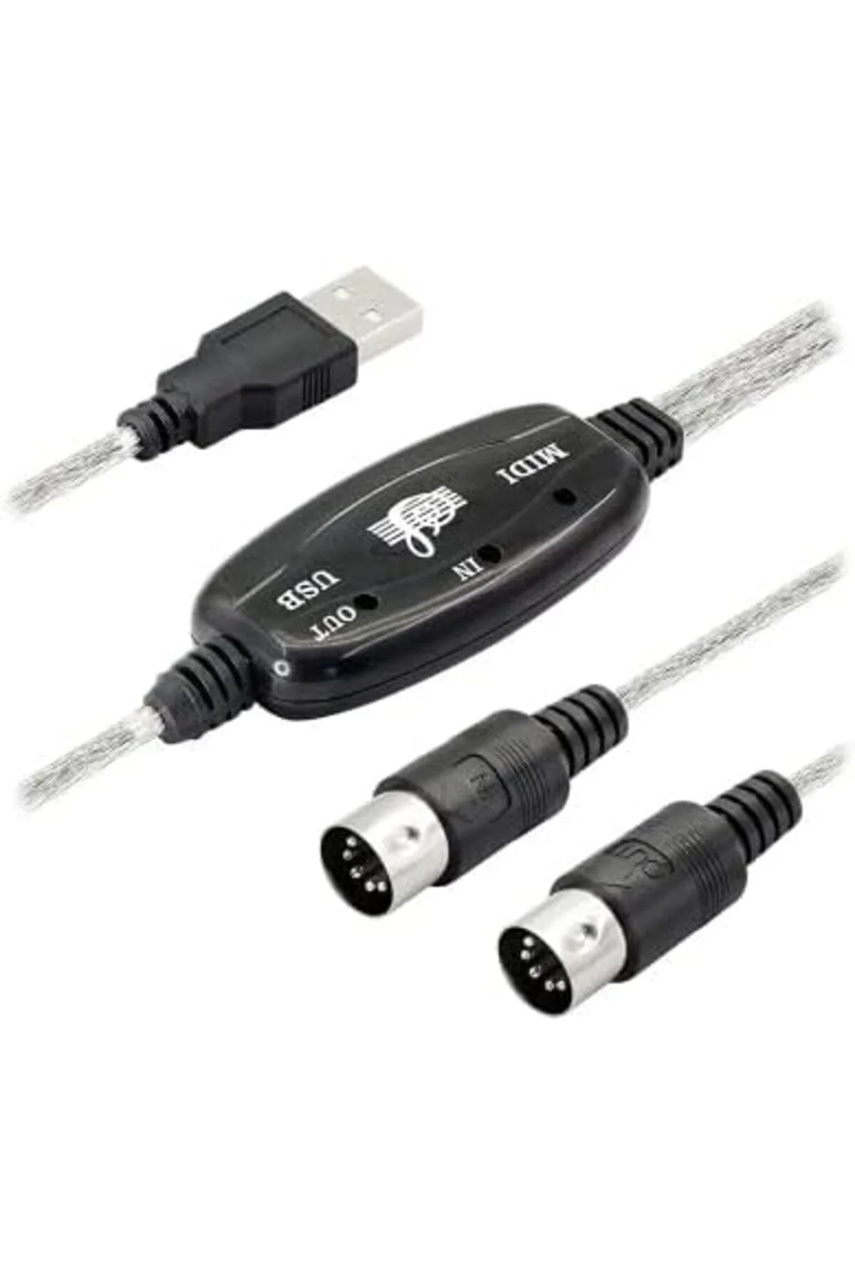 TTKTEKNOLOJİ Usb midi kablo usb 2 x 5 pin midi kablo 5 pin midi k