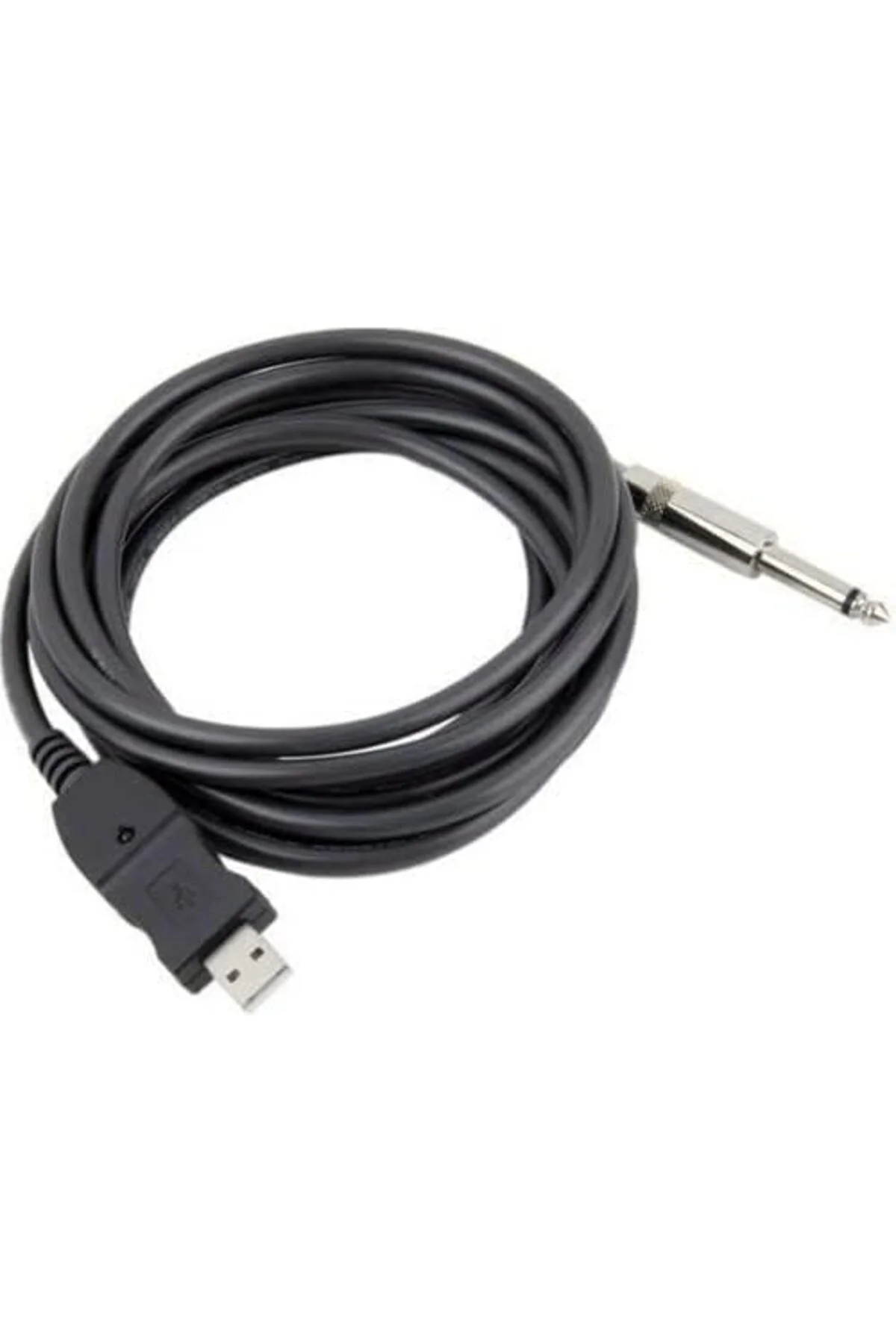 TTKTEKNOLOJİ USB to 6.3 mm Çivi Gitar Saz Bağlantı Kablosu usb am