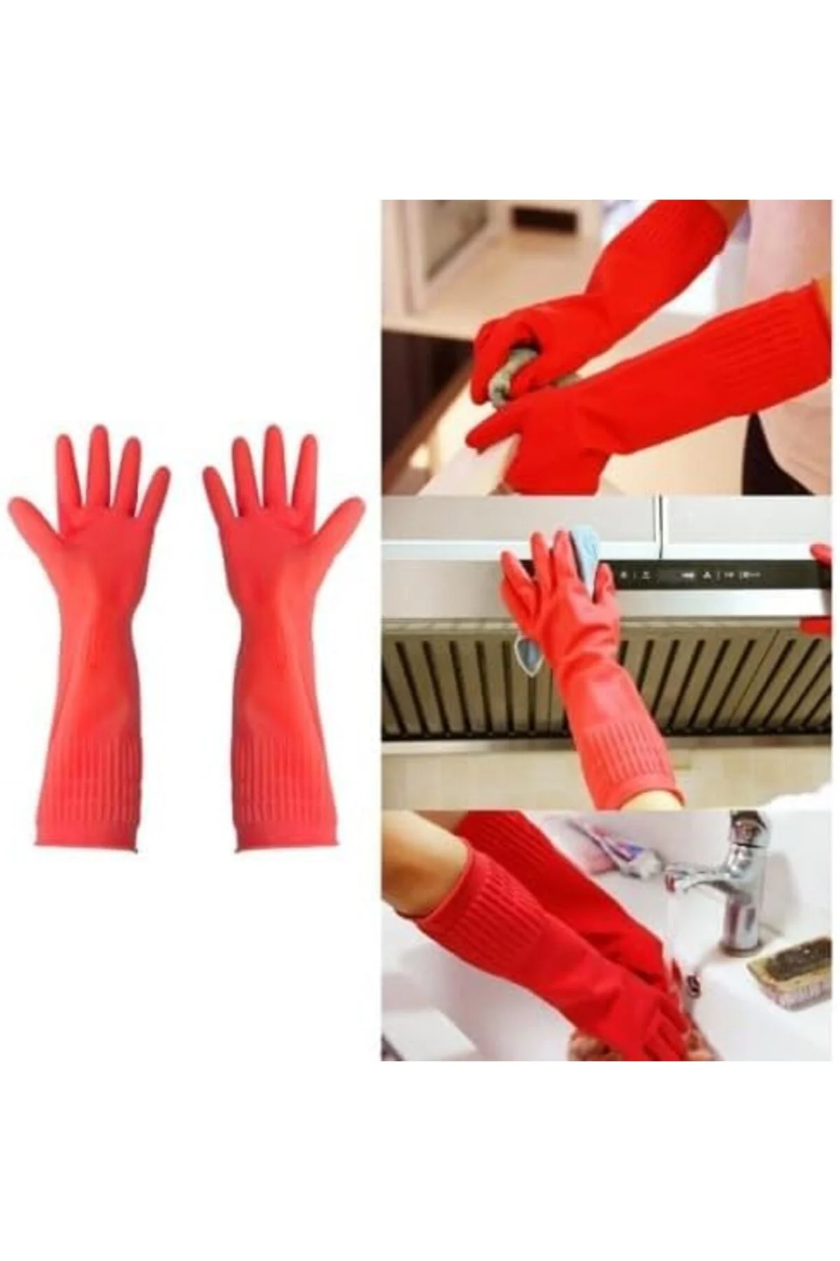 TTKTEKNOLOJİ Uzun Konç Bulaşık Eldiveni M Beden KRK 395519