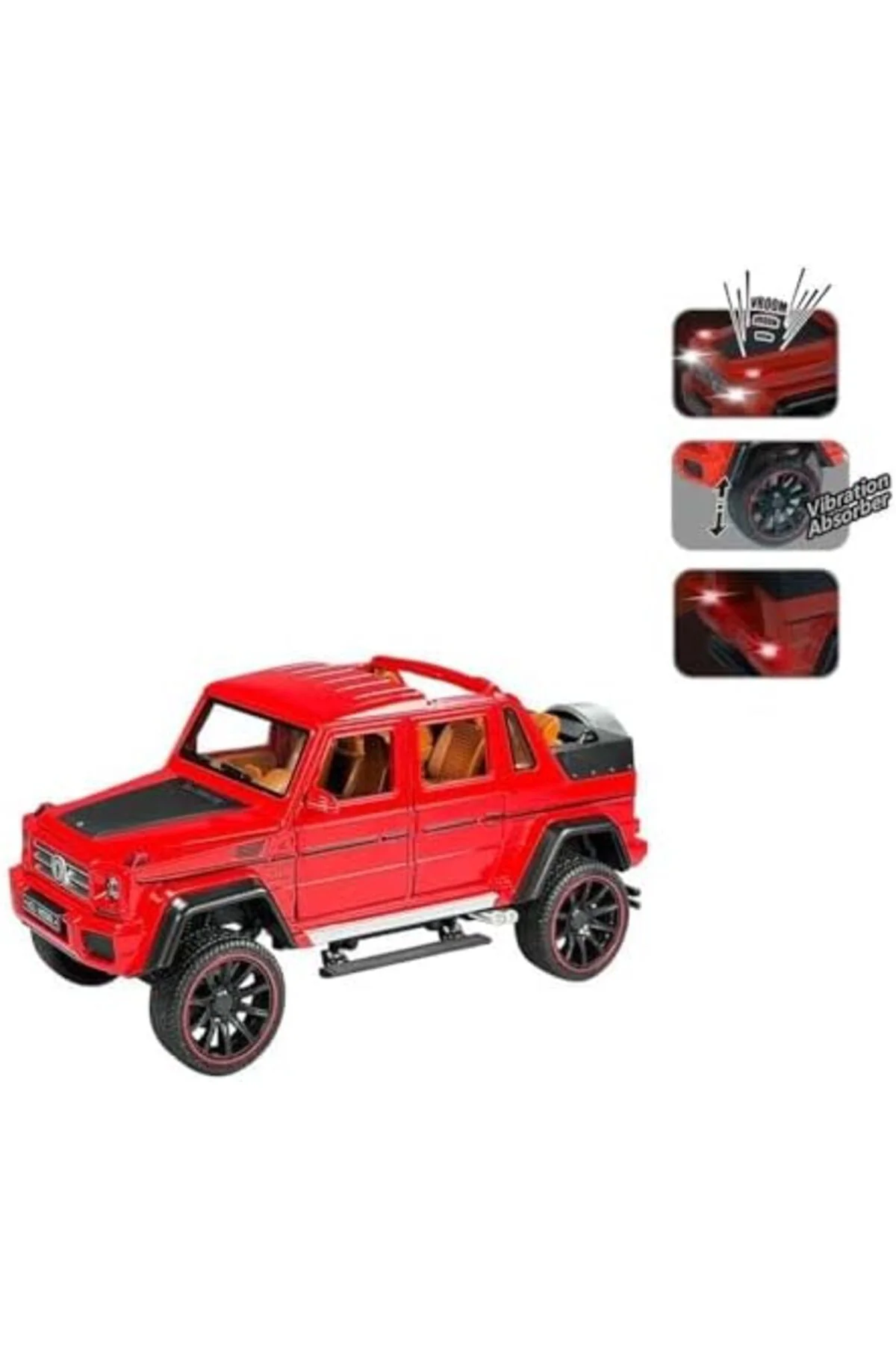 TTKTEKNOLOJİ Vardem Çek Bırak 1:22 Sesli ve Işıklı Jeep Kırmızı T TTKTEKNOLOJİ Vardem Çek Bırak 1:22 Sesli ve Işıklı Jeep Kırmızı T