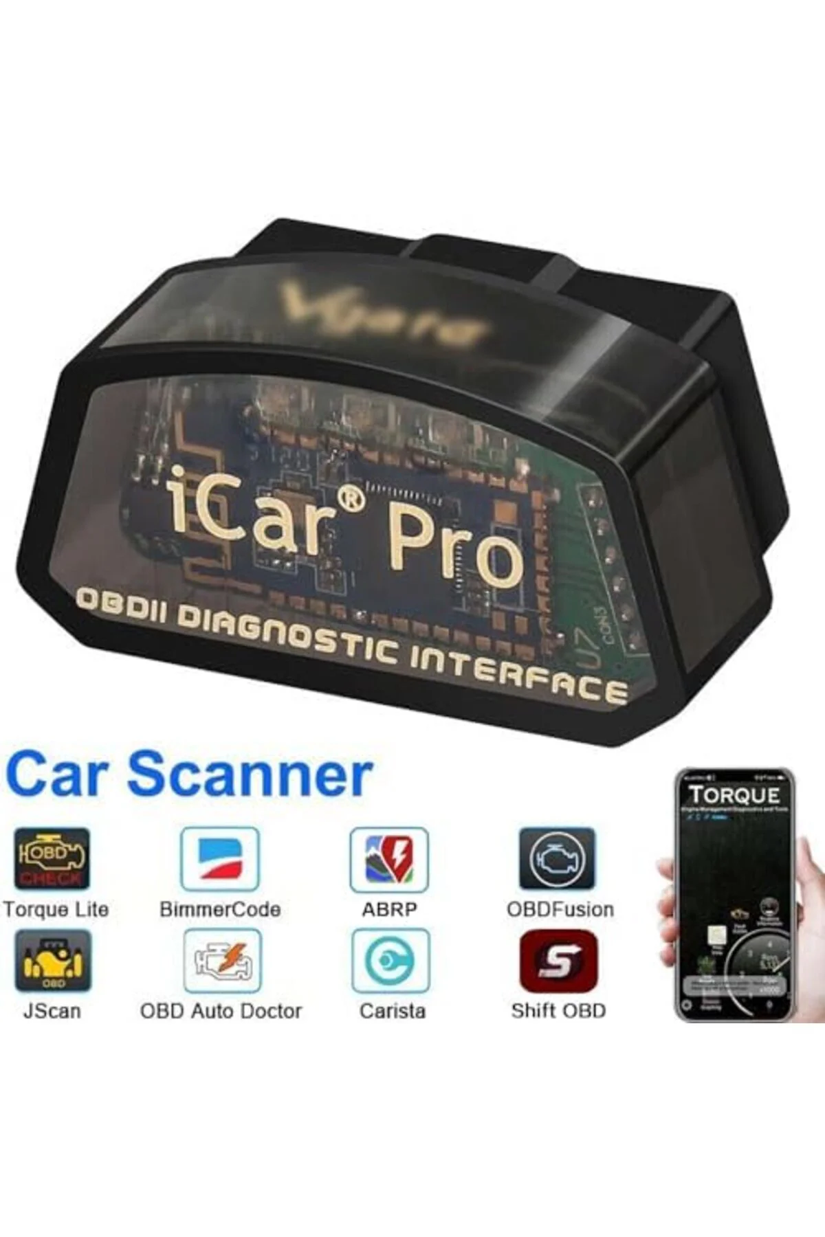 TTKTEKNOLOJİ vLinker iCar Pro Mini OBD2 Bluetooth Tarayıcı iOS/ O