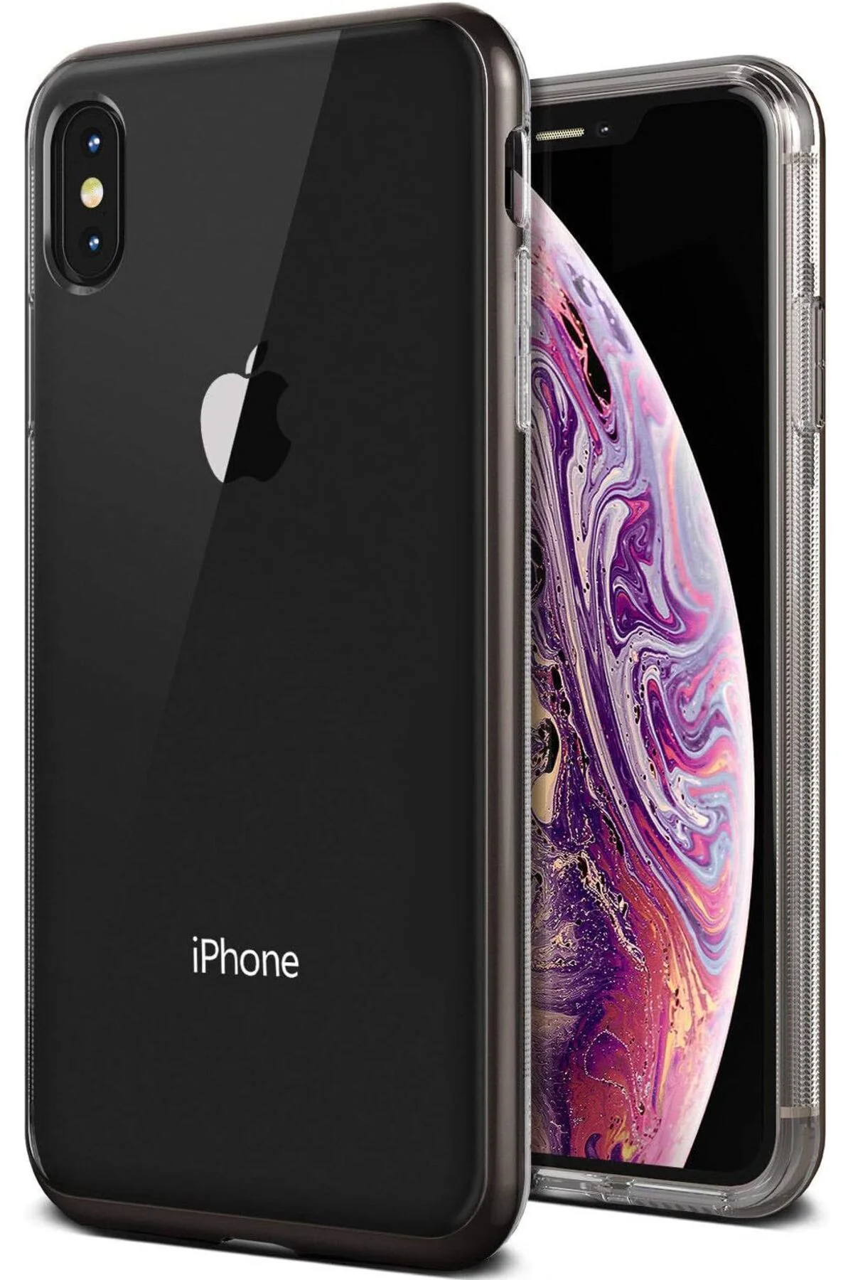 TTKTEKNOLOJİ Vrs VRS94130 Xs Max Crystal Bumper Kılıf, Metal TTKT