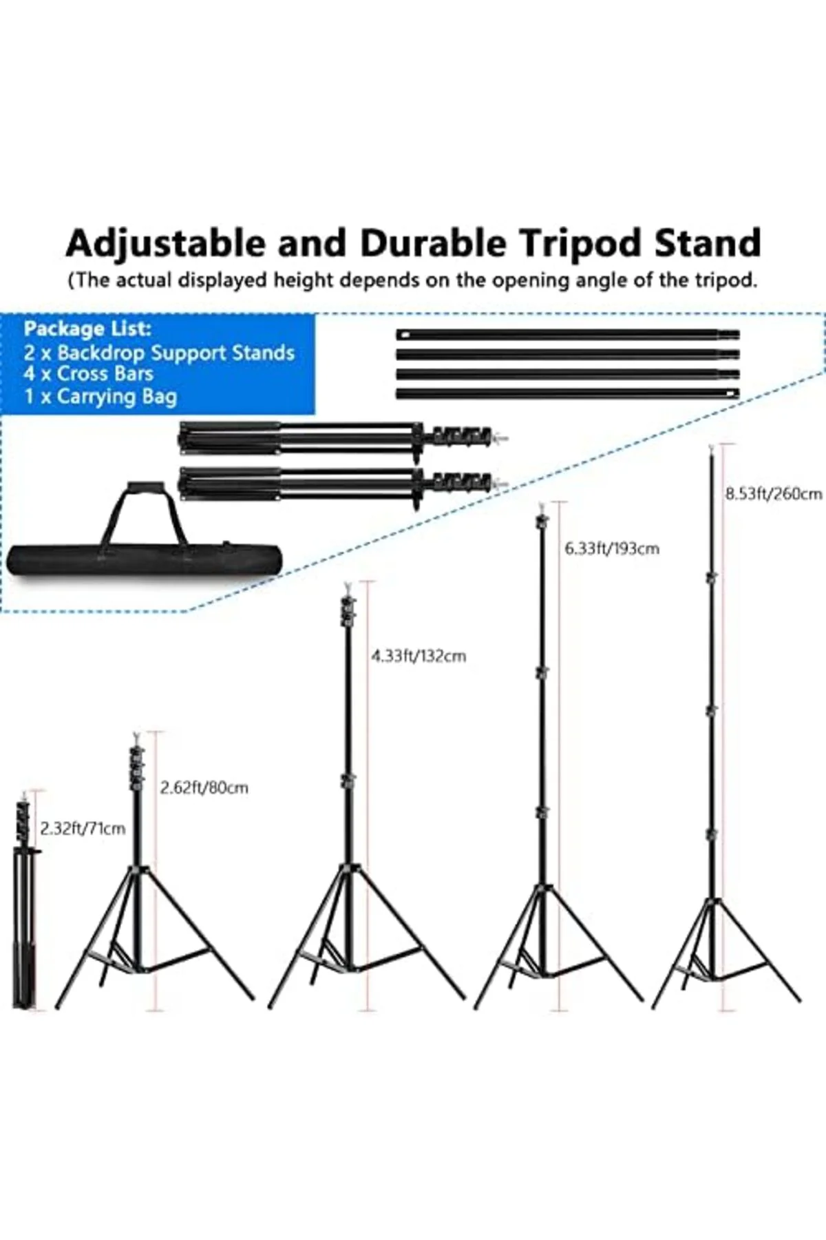 TTKTEKNOLOJİ Wowstar 2,6 x 3 m / 8,5 x 10 ft Taşıma Çantalı Ayarl