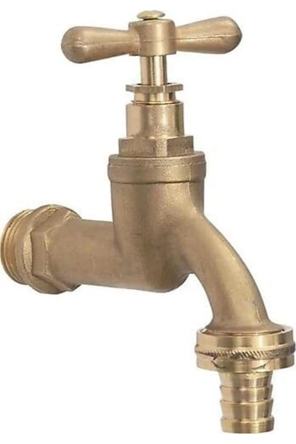 TTKTEKNOLOJİ YAPI 1/2 Sarı Rekorlu Musluk (Bahçe Lavabo Musluğu) 