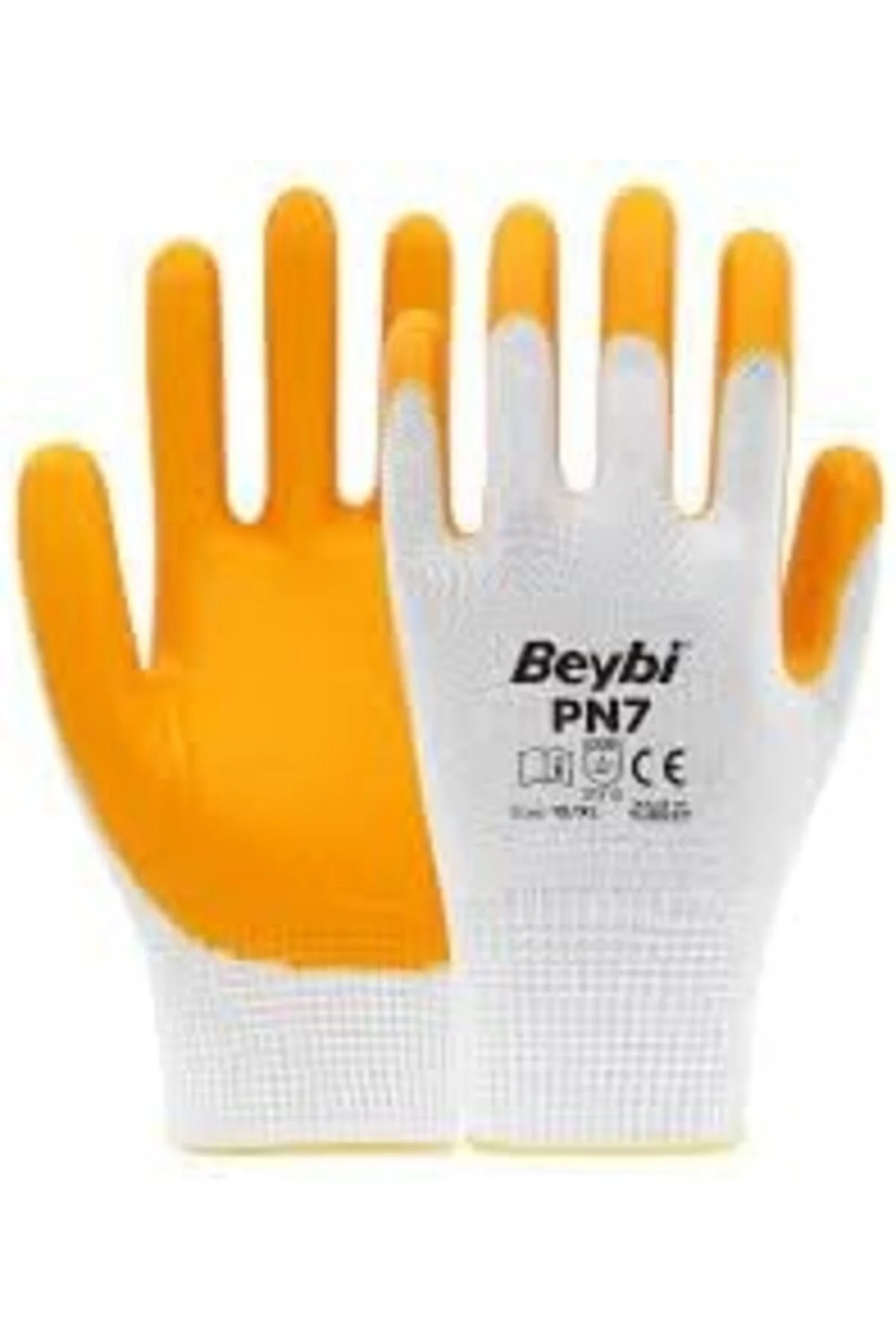 TTKTEKNOLOJİ YAPI Beybi PN7 Polyester Örme Nitril Eldiven 10 BEDE