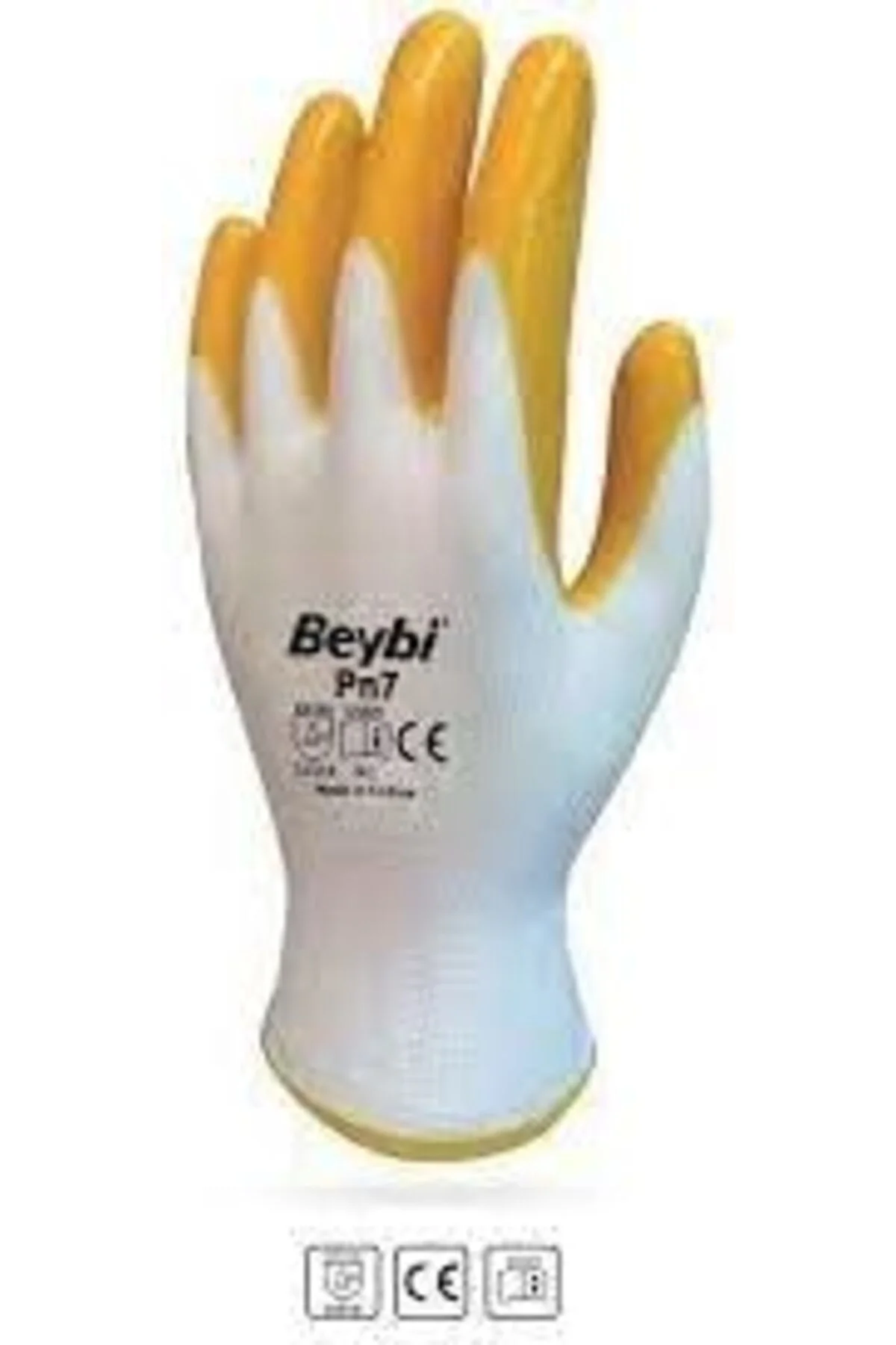 TTKTEKNOLOJİ YAPI Beybi PN7 Polyester Örme Nitril Eldiven 10 BEDE