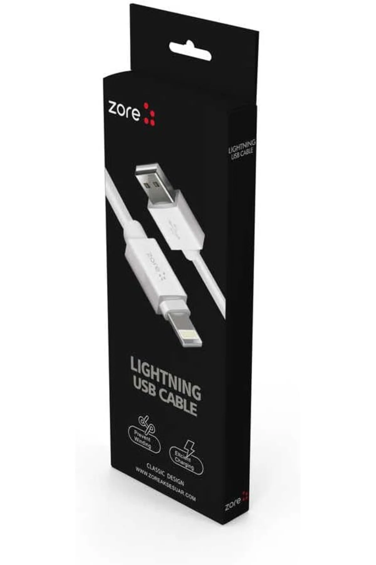 TTKTEKNOLOJİ Z-38 USB Şarj Kablosu ile Uyumlu Beyaz Silikon 1 Met