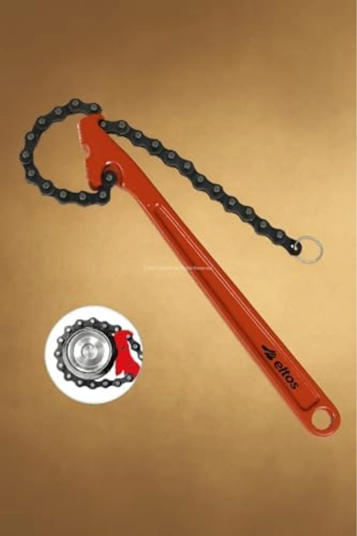 TTKTEKNOLOJİ Zincirli Filtre Sökme Anahtarı, 30 cm, Yüksek Kalite