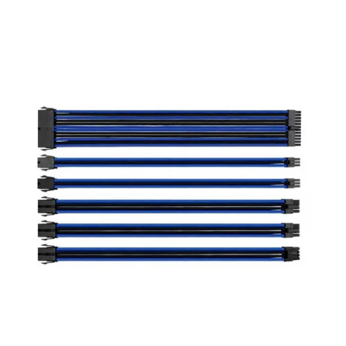 TtMod Mavi/Siyah Power Supply Sleeved Kablo Seti (16 AWG) AC-035-CN1NAN-A1