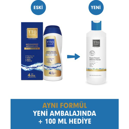 Tto Clinic Kepek Önleyici Dökülme Karşıtı Şampuan 500ml