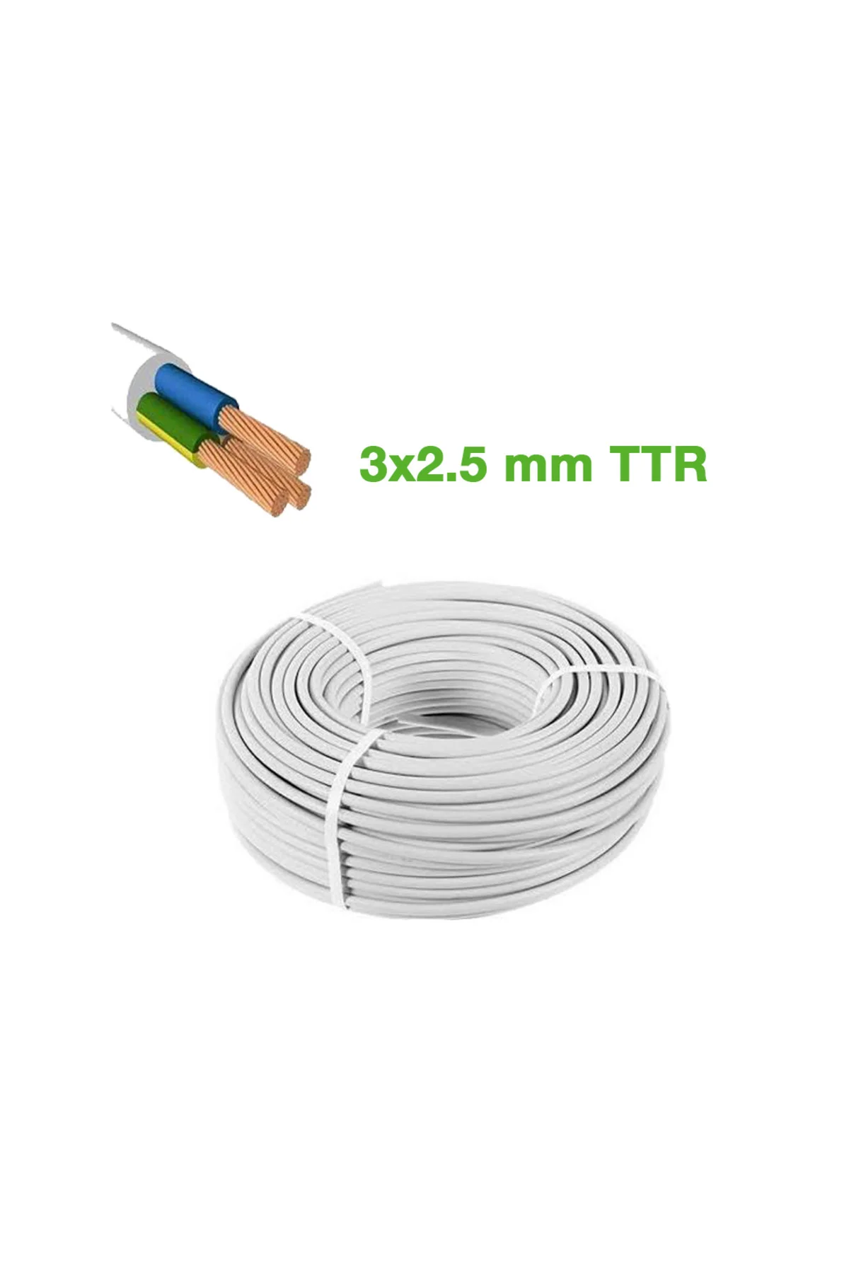 TTR 3x2.5mm KABLO 100MT CCA KABLO TTR 3x2.5mm KABLO 100MT CCA KABLO